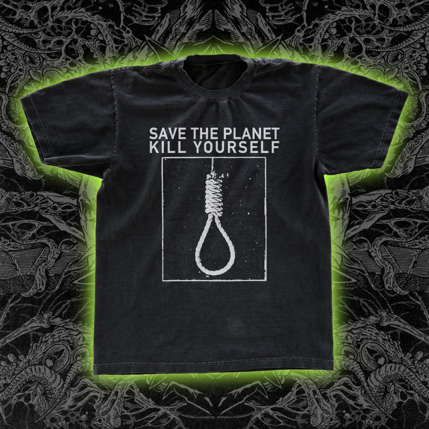 Save The Planet Kill Yourself Classic Tee