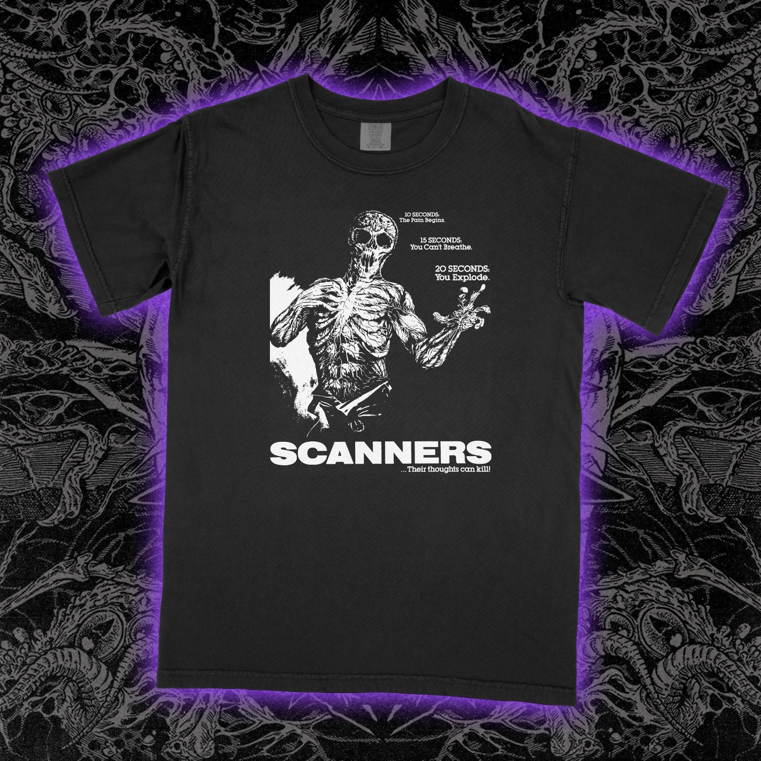 Scanners Film Comfort Colors Black Tee