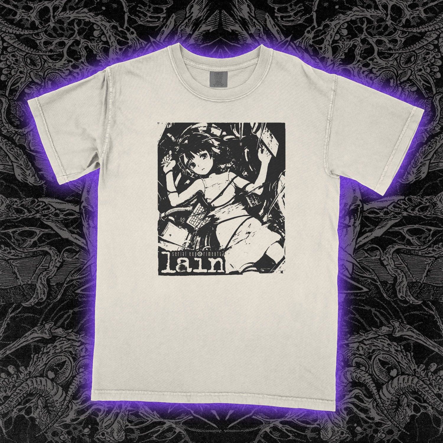 Serial Experiments Lain Comfort Colors Ivory Tee