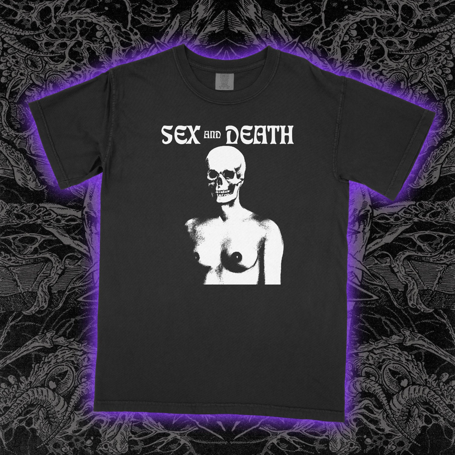 Sex And Death Comfort Colors Black Tee