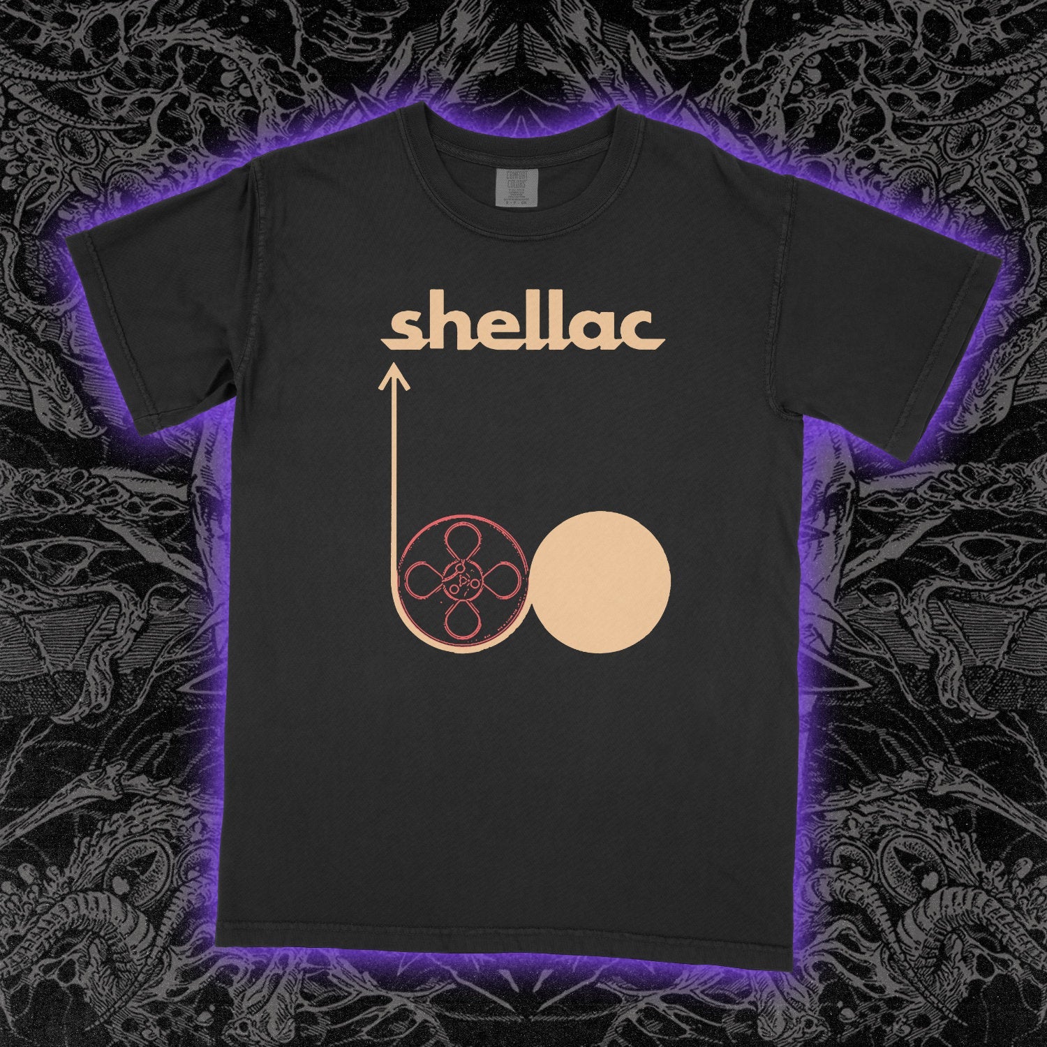 Shellac Tour Comfort Colors Black Tee