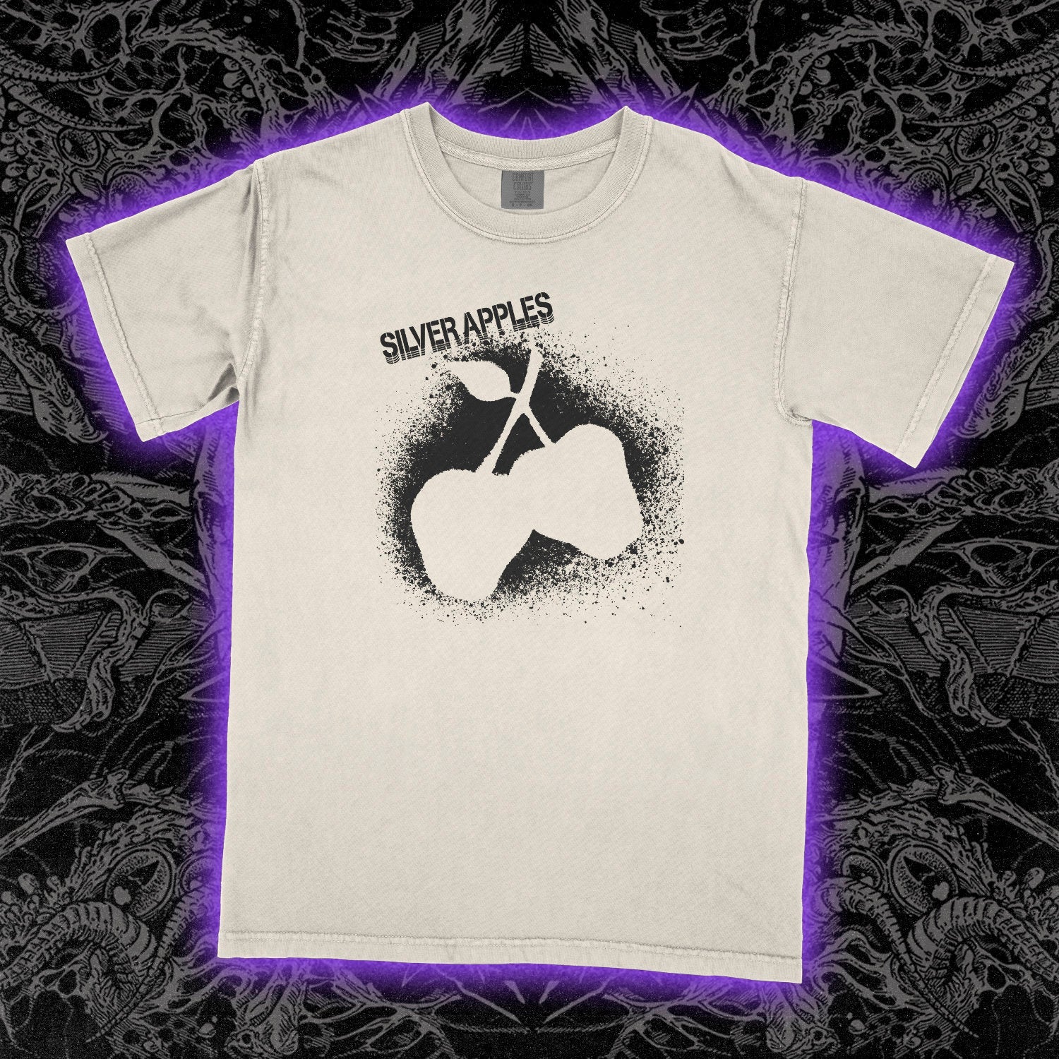 Silver Apples Comfort Colors Ivory Tee