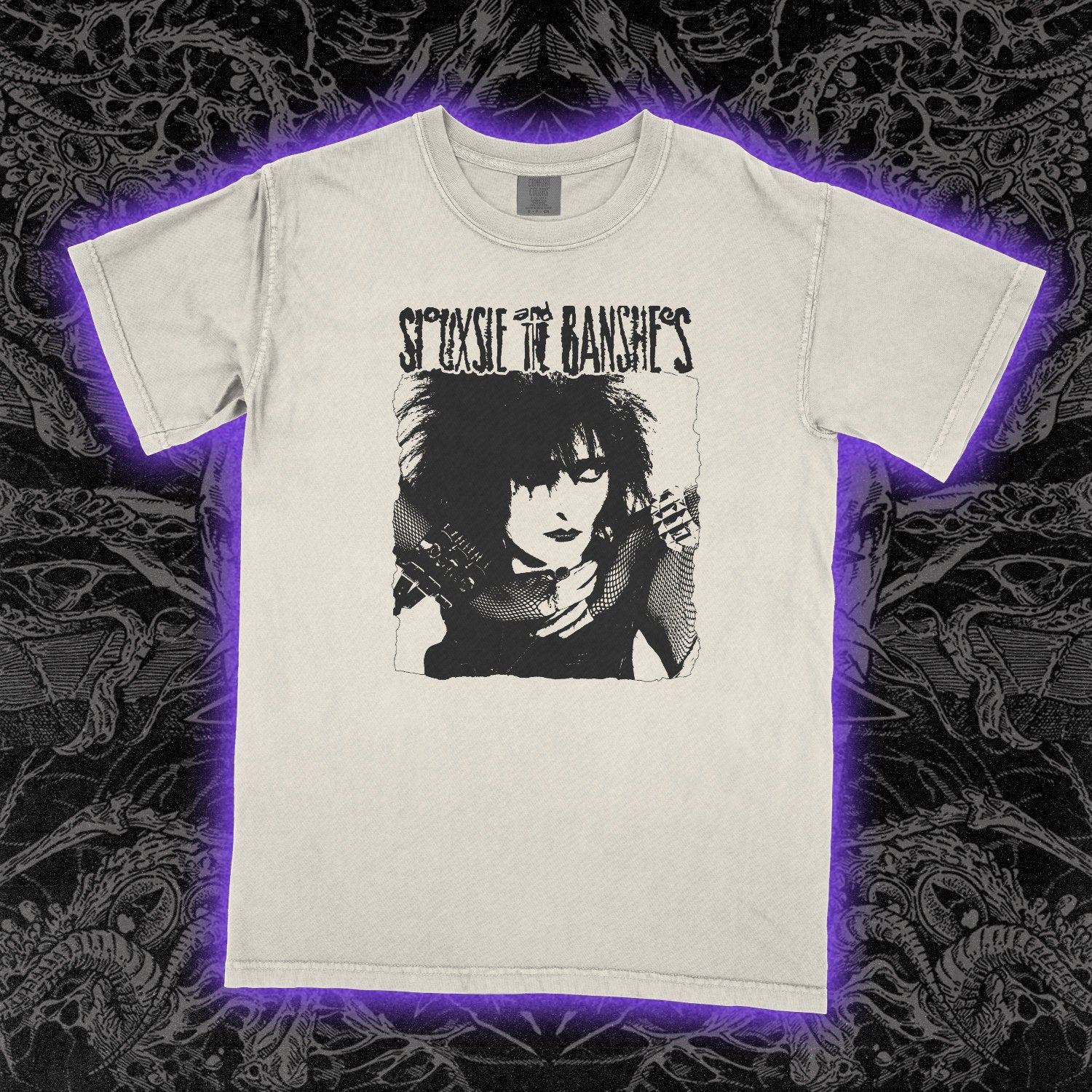 Siouxsie And The Banshees Portrait Comfort Colors Ivory Tee