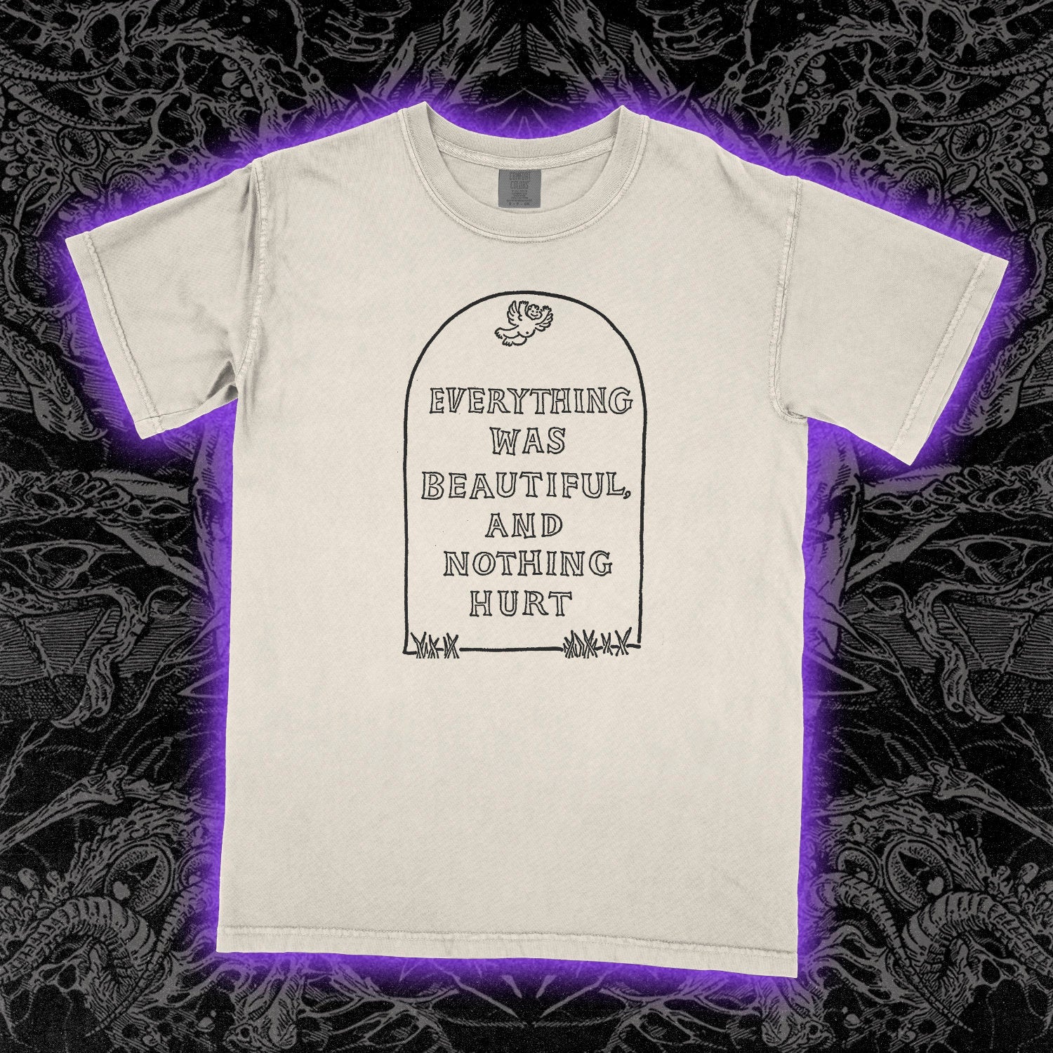 Slaughterhouse Five Everything Was Beautiful Grave Comfort Colors Ivory Tee