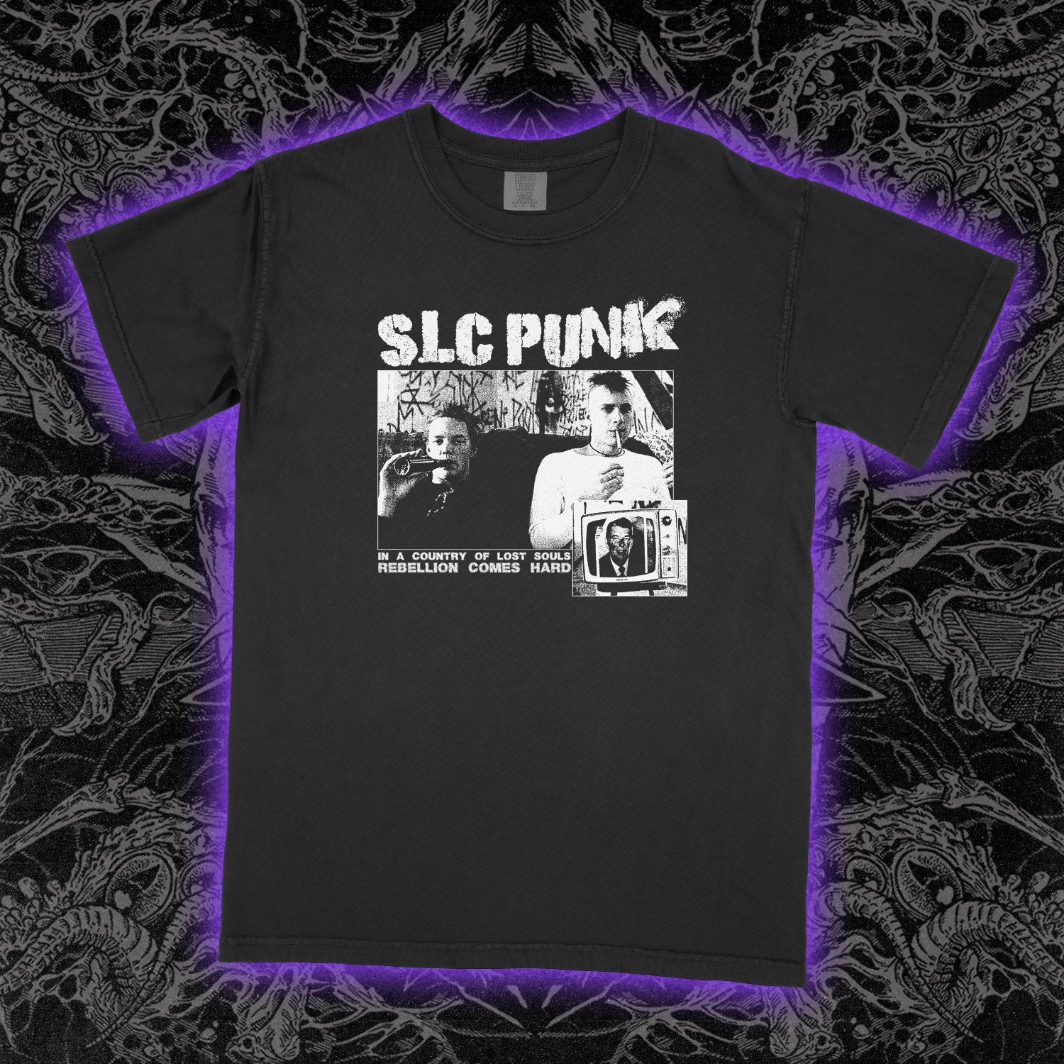 SLC Punk Comfort Colors Black Tee