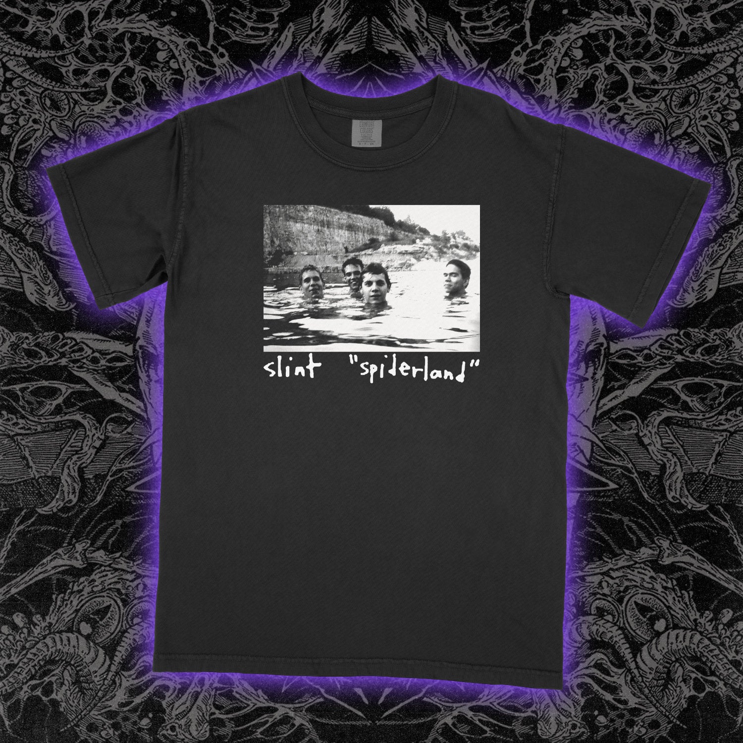 Slint Spiderland Comfort Colors Black Tee