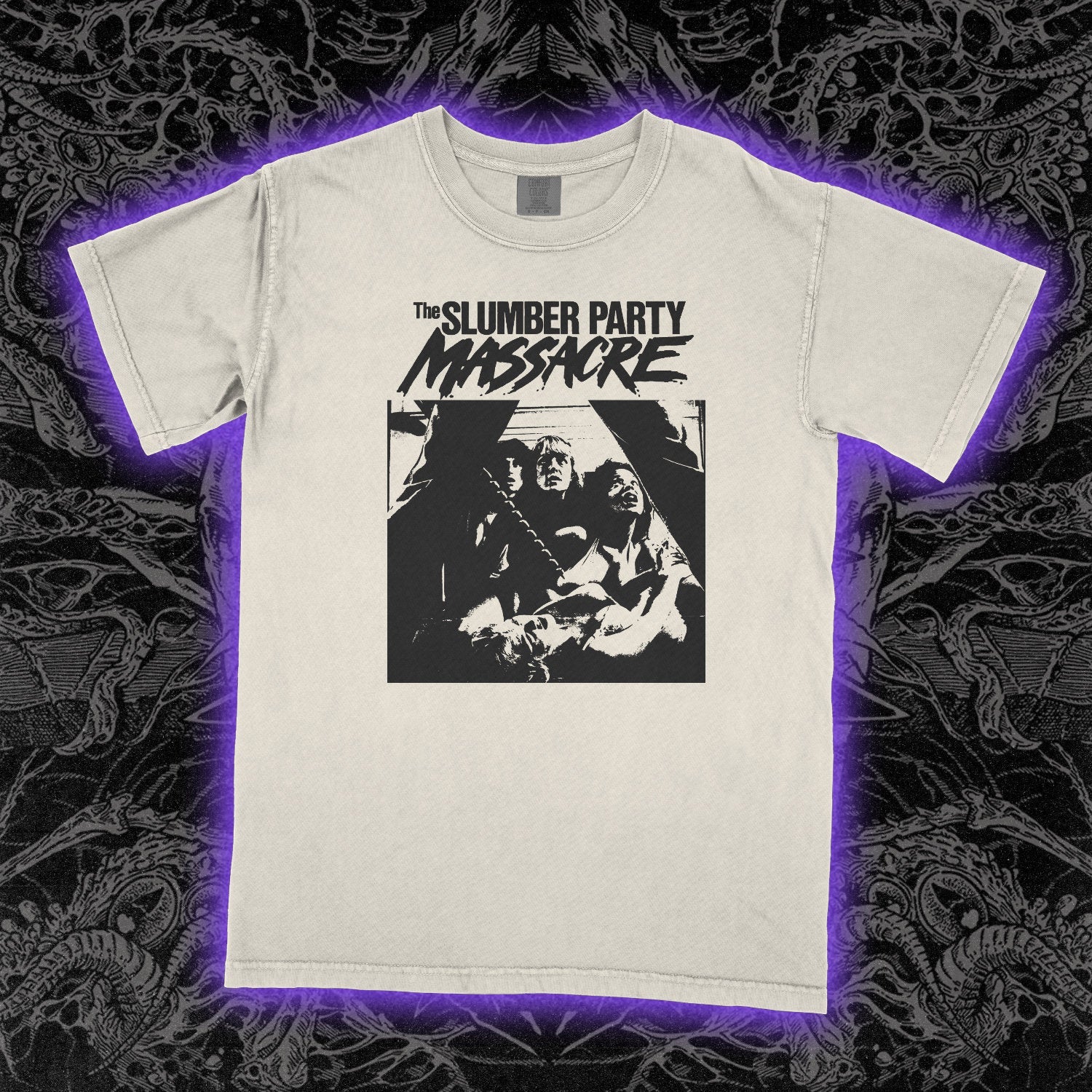 Slumber Party Massacre Comfort Colors Ivory Tee