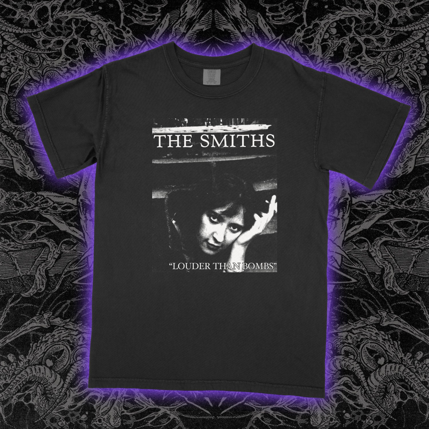 Smiths Louder Than Bombs Comfort Colors Black Tee