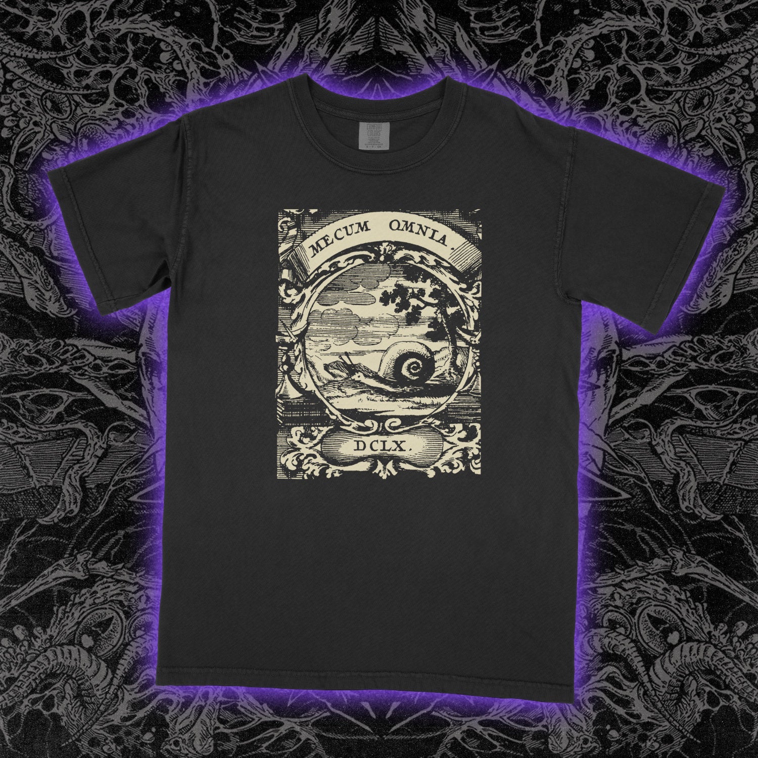 Snail Honored Comfort Colors Black Tee