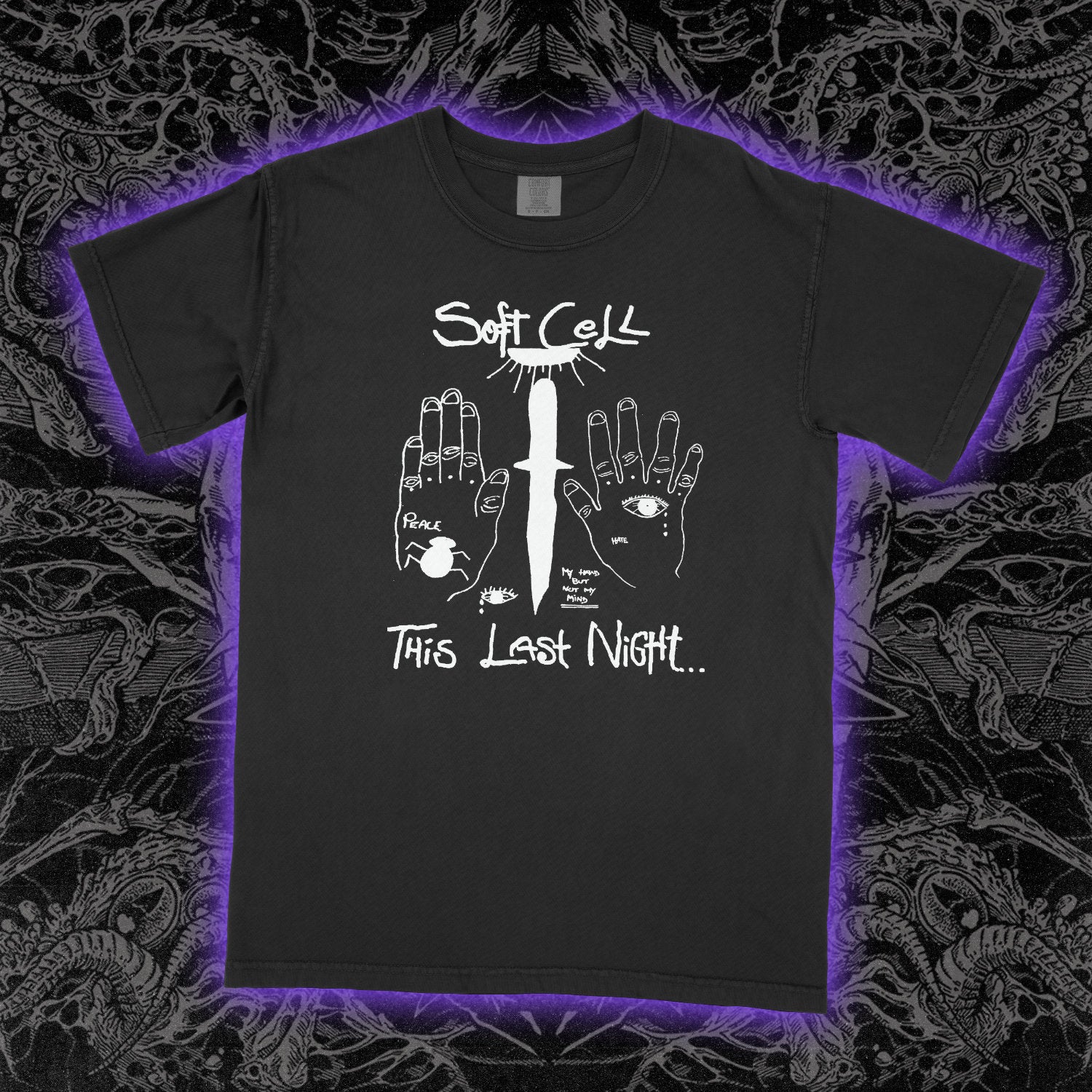 Soft Cell This Last Night Comfort Colors Black Tee