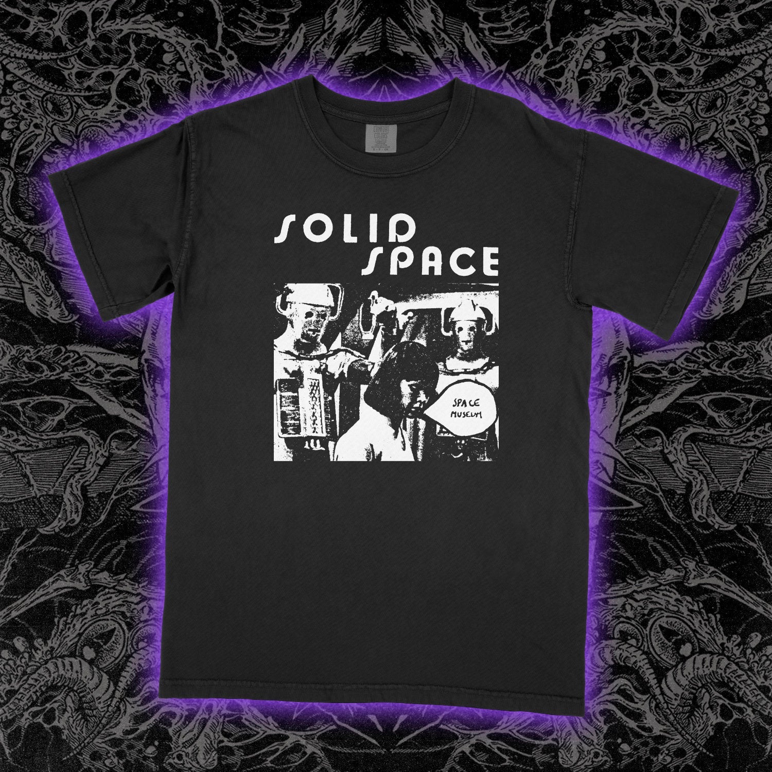 Solid Space Comfort Colors Black Tee