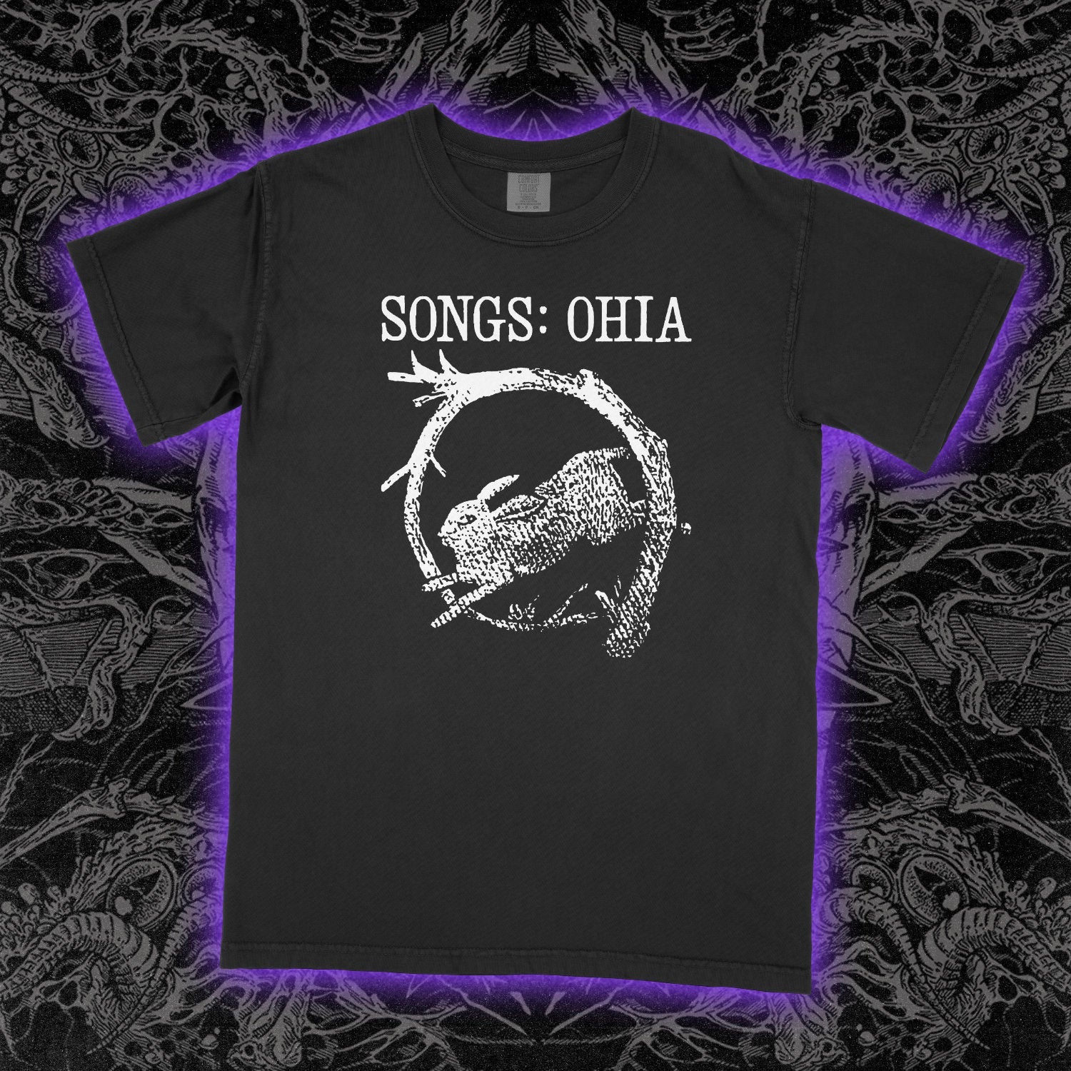 Songs Ohia Comfort Colors Black Tee