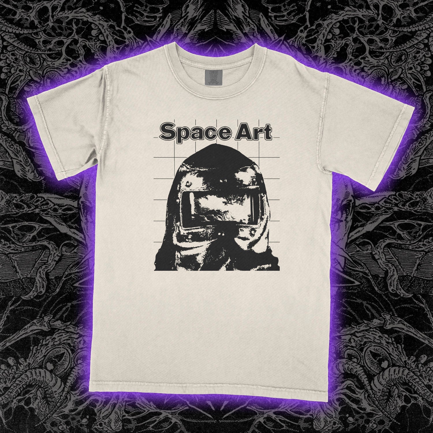 Space Art Band Comfort Colors Ivory Tee