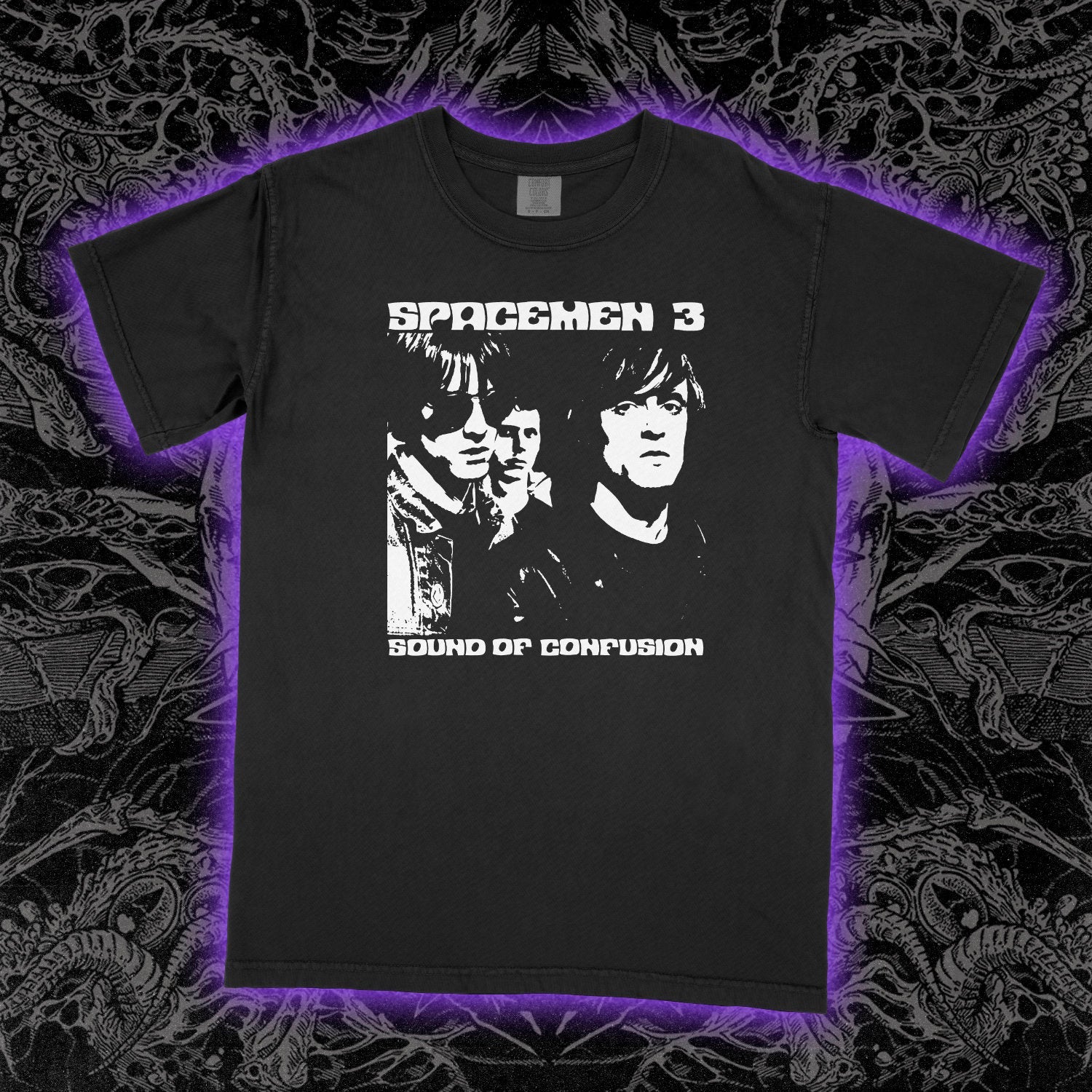 Spacemen 3 Sound Of Confusion Comfort Colors Black Tee