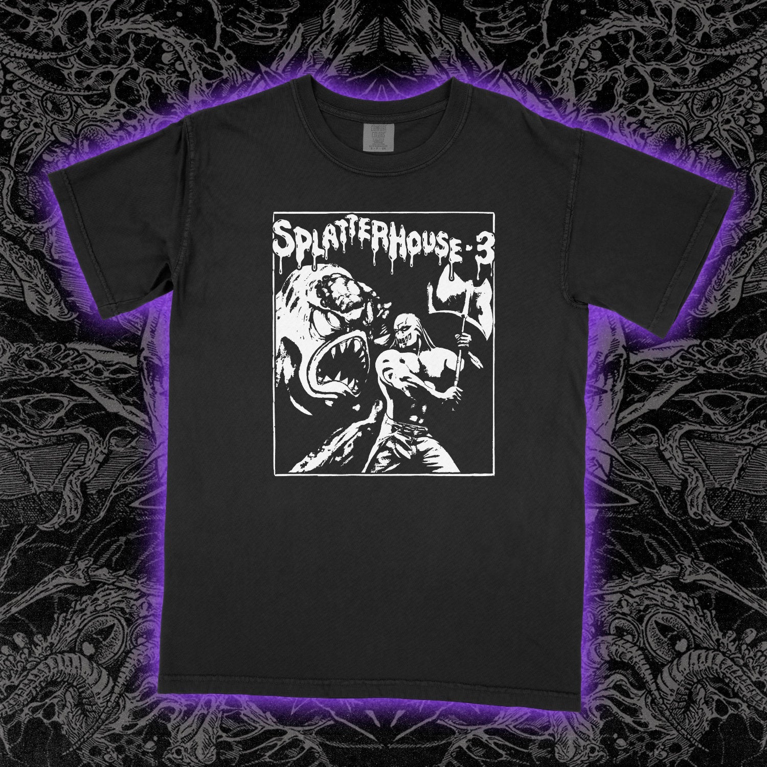 Splatterhouse 3 Comfort Colors Black Tee