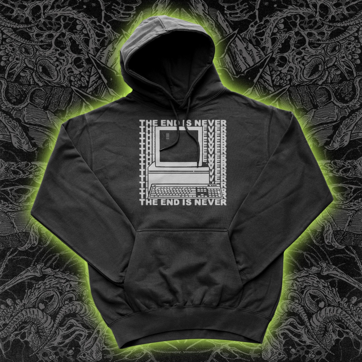 Stanley Parable The End is Never Hoodie Black