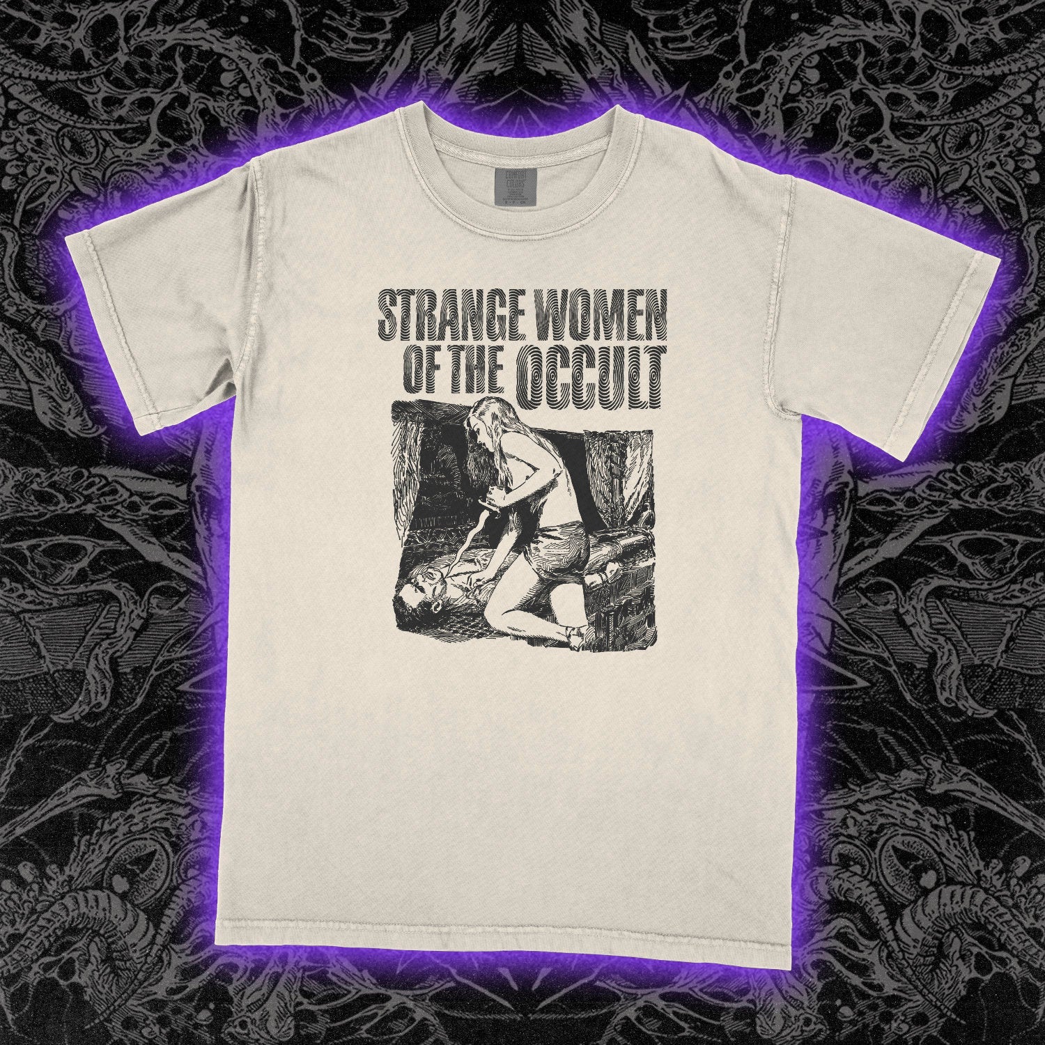 Strange Women Of The Occult Comfort Colors Ivory Tee