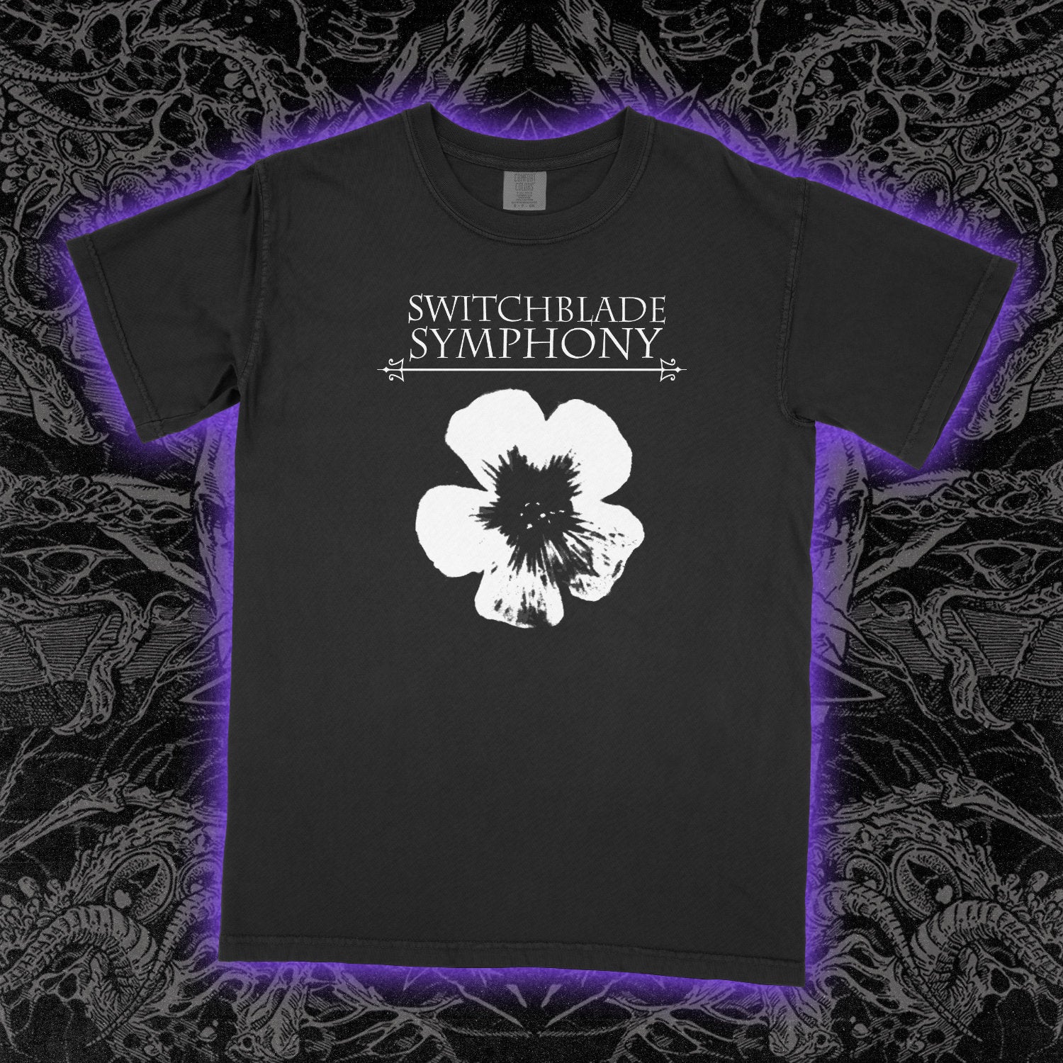 Switchblade Symphony Comfort Colors Black Tee