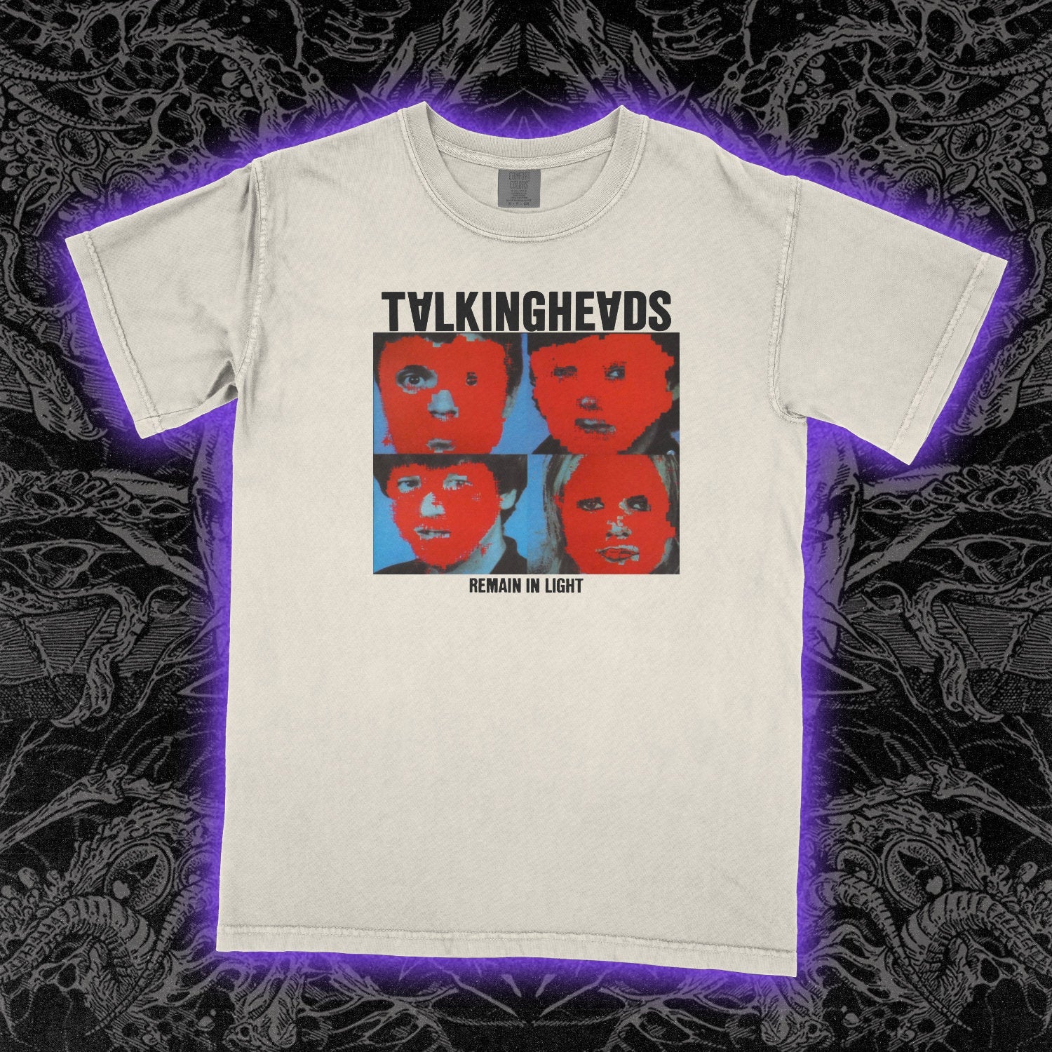 Talking Heads Remain In Light Comfort Colors Ivory Tee