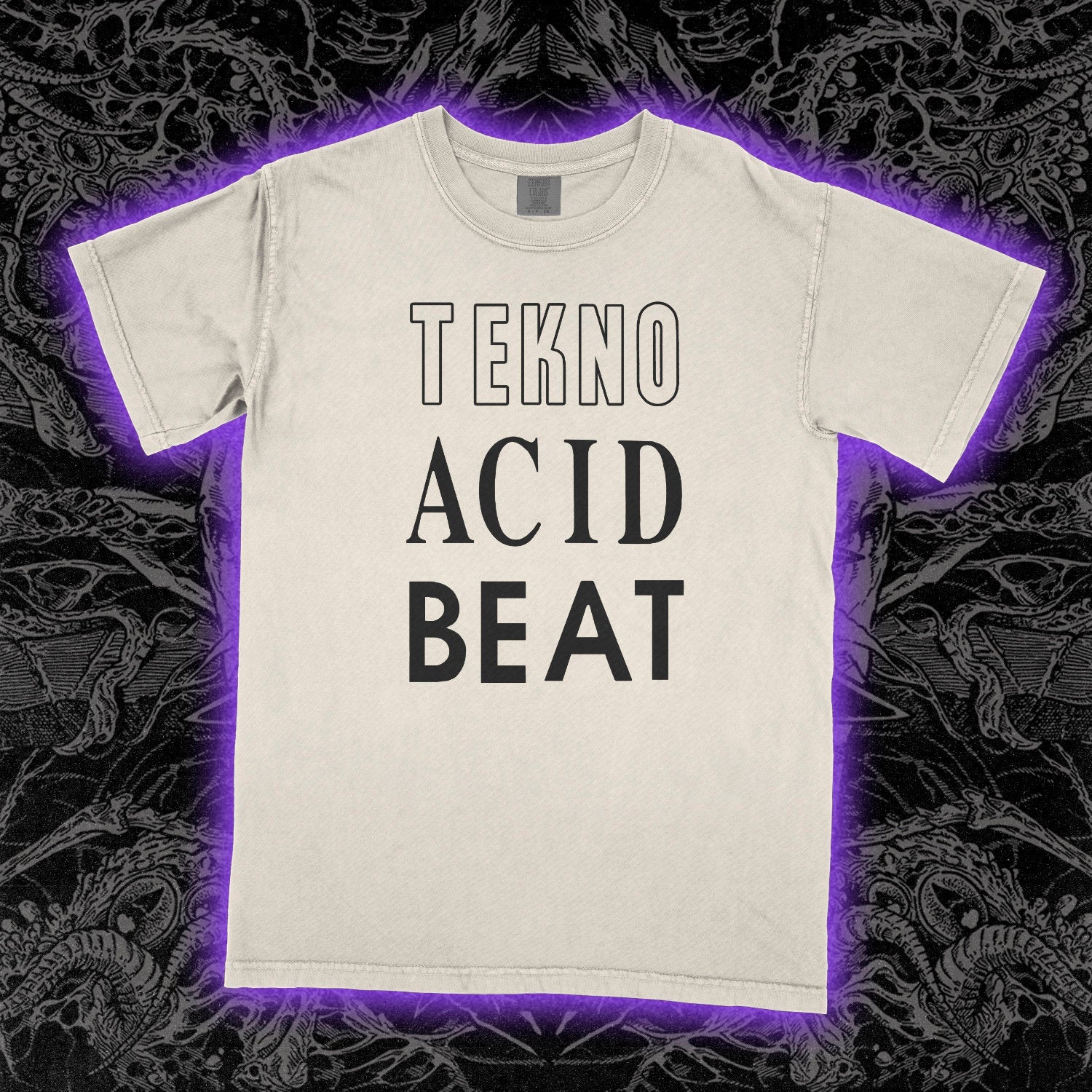 Tekno Acid Beat Comfort Colors Ivory Tee