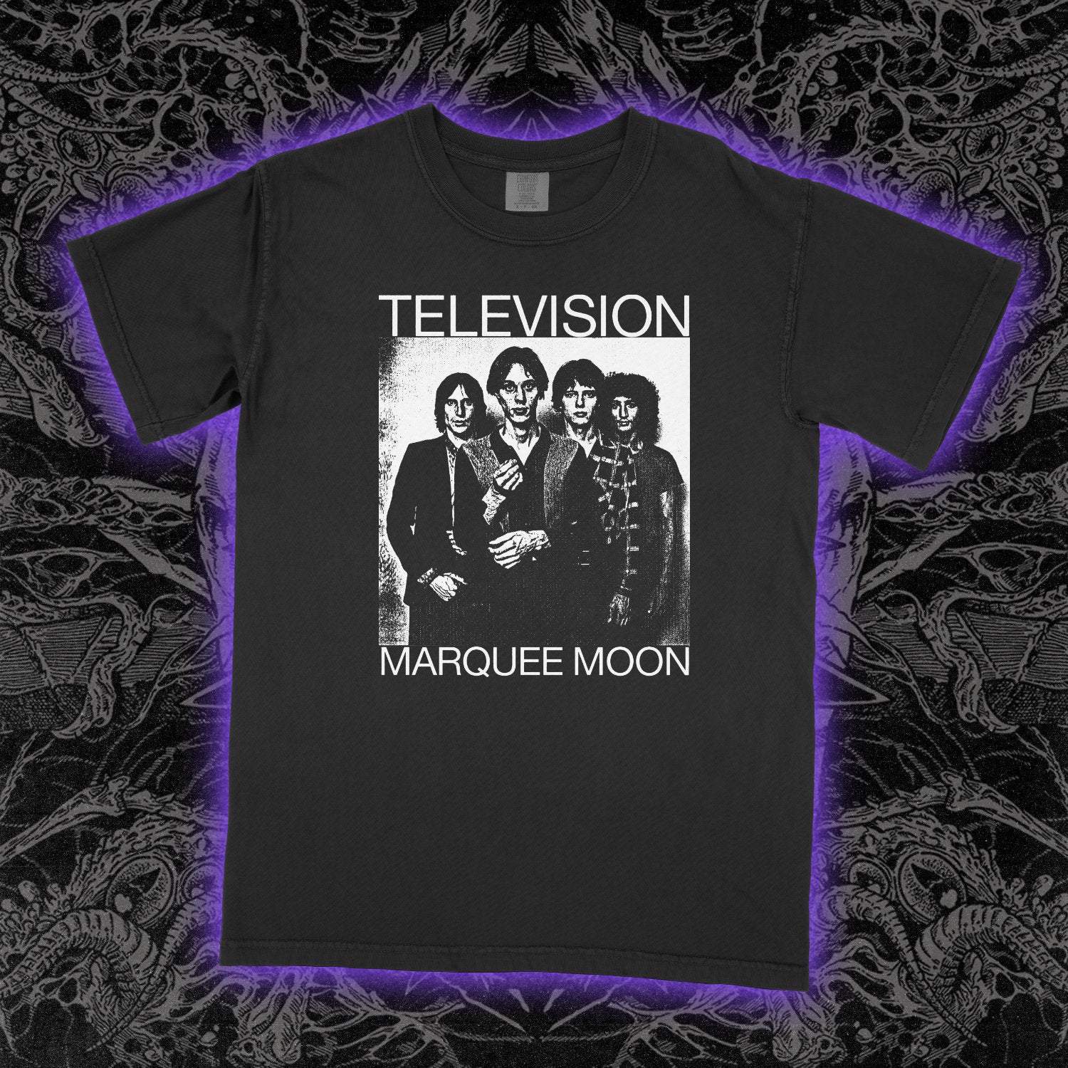 Television Marquee Moon Comfort Colors Black Tee