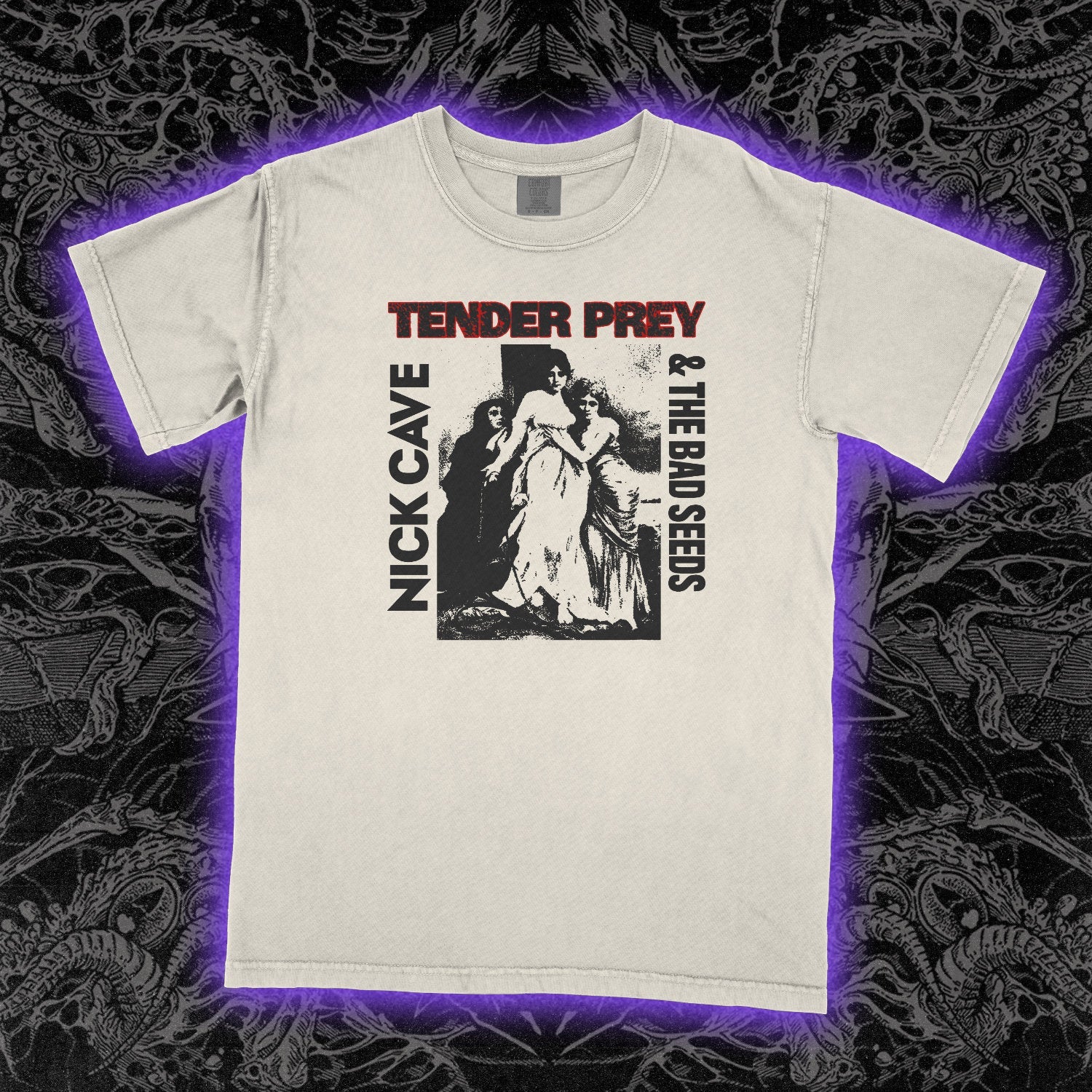 Tender Prey Nick Cave Comfort Colors Ivory Tee