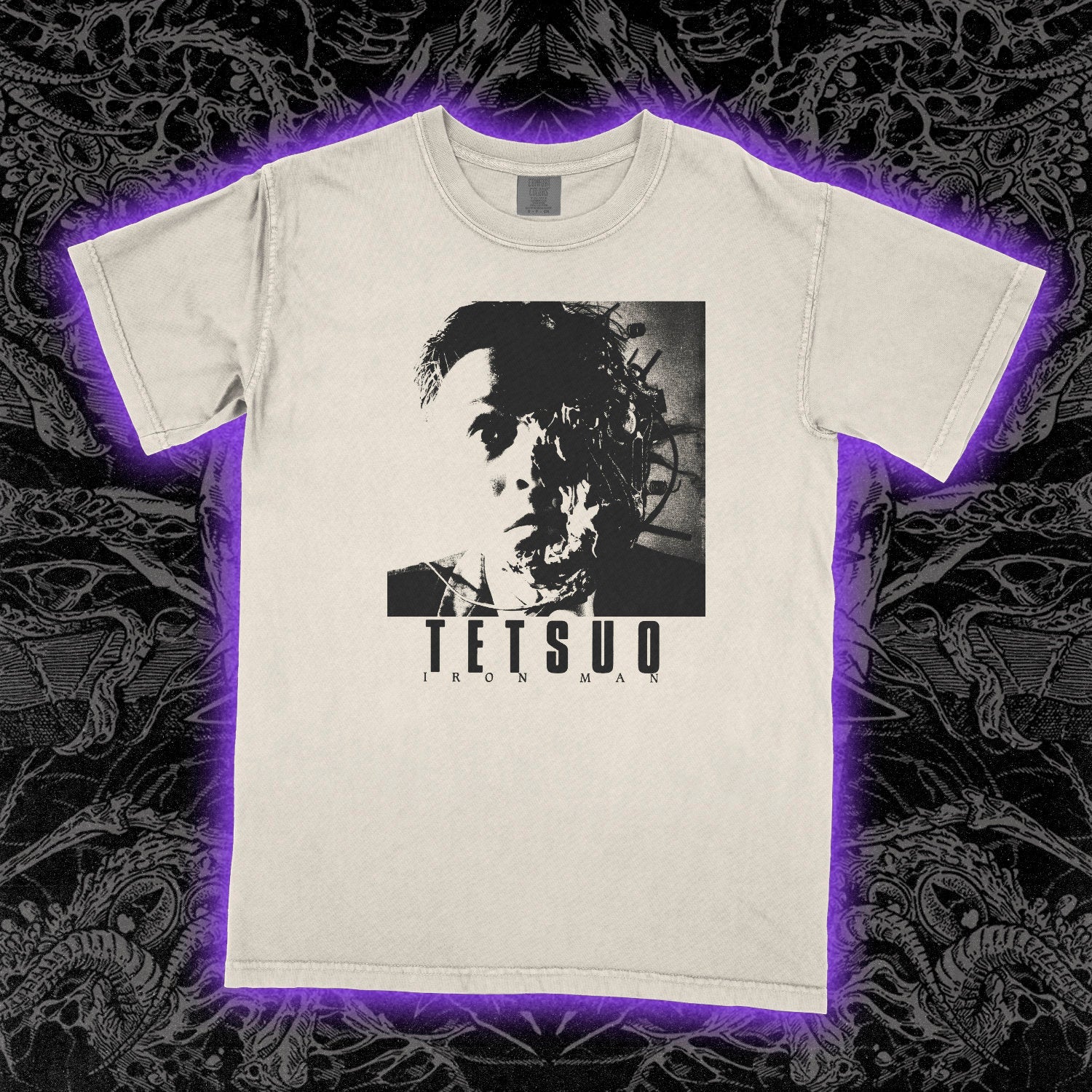 Tetsuo Iron Man Film Comfort Colors Ivory Tee