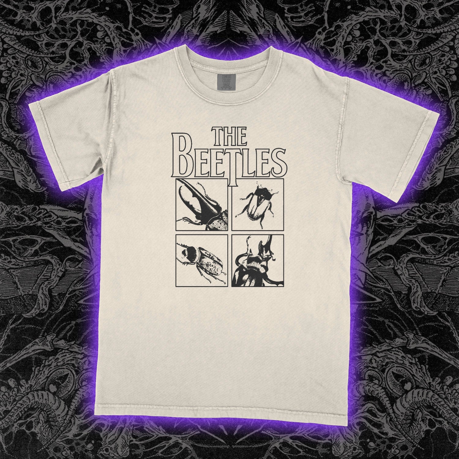 The Beetles Insect Band Comfort Colors Ivory Tee