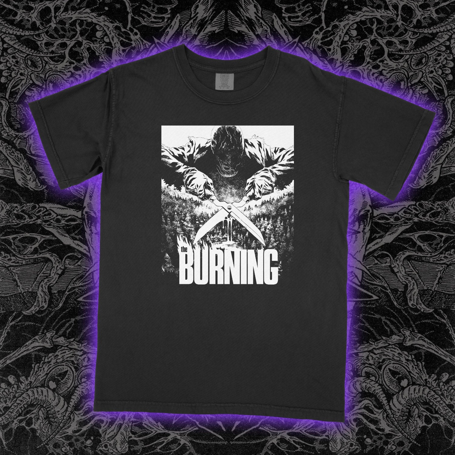 The Burning Film Comfort Colors Black Tee