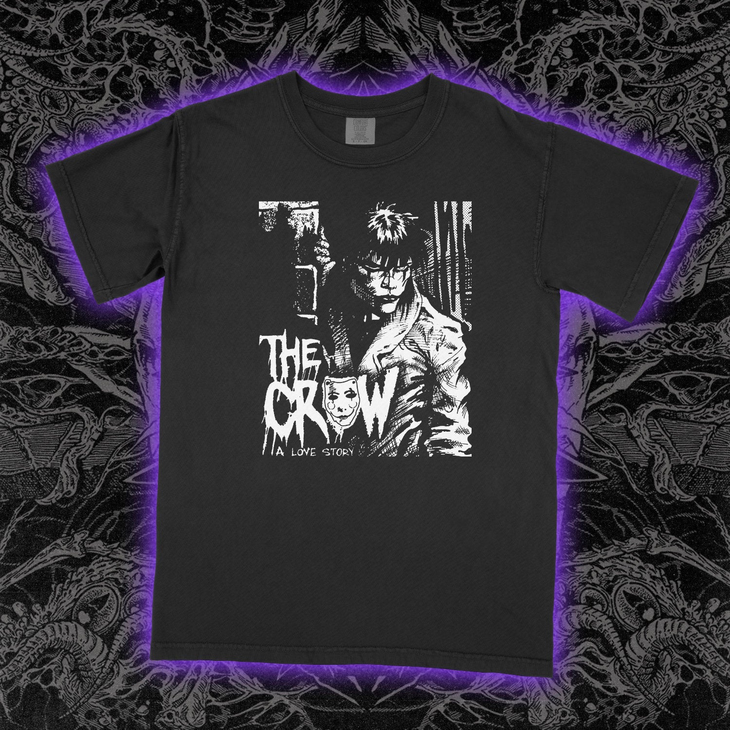 The Crow A Love Story Film Comfort Colors Black Tee