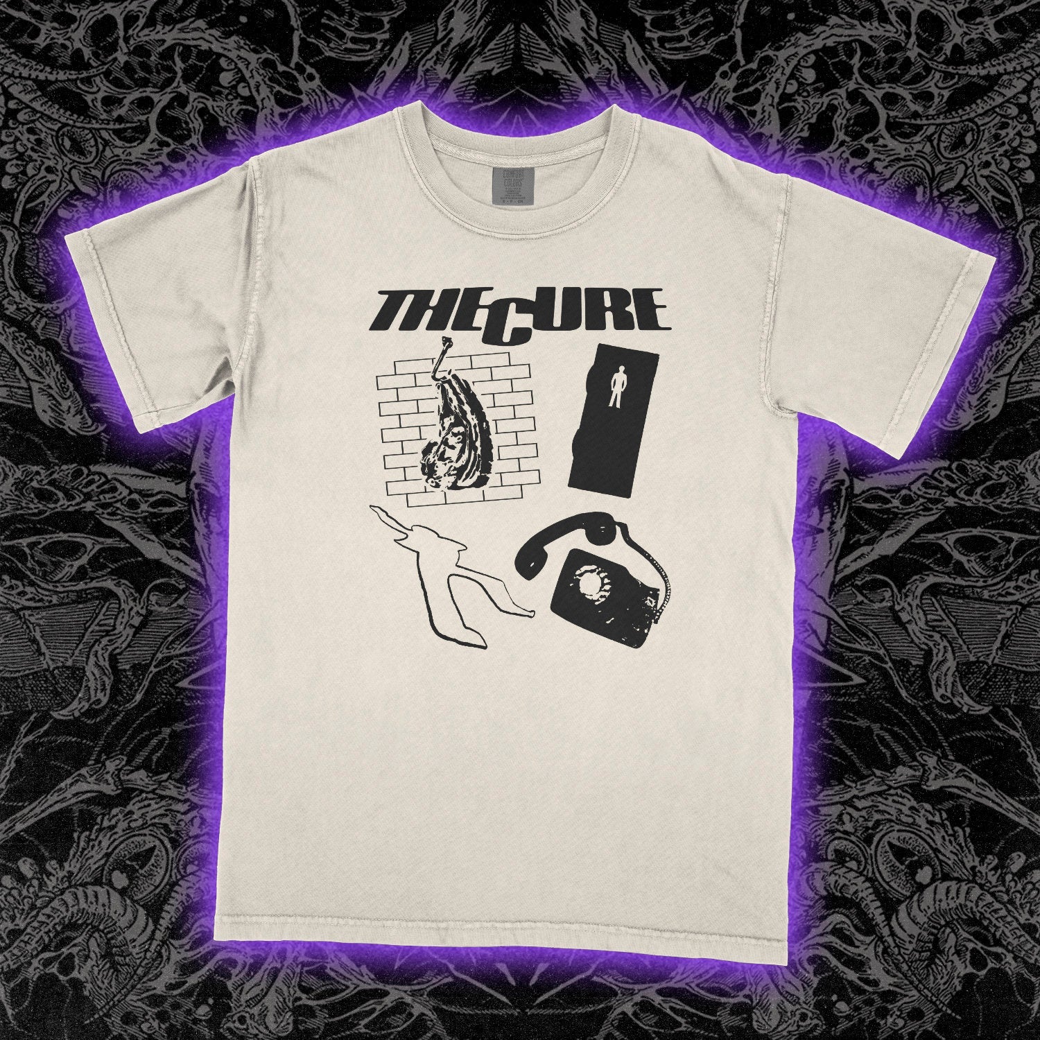 The Cure Three Imaginary Boys Comfort Colors Ivory Tee