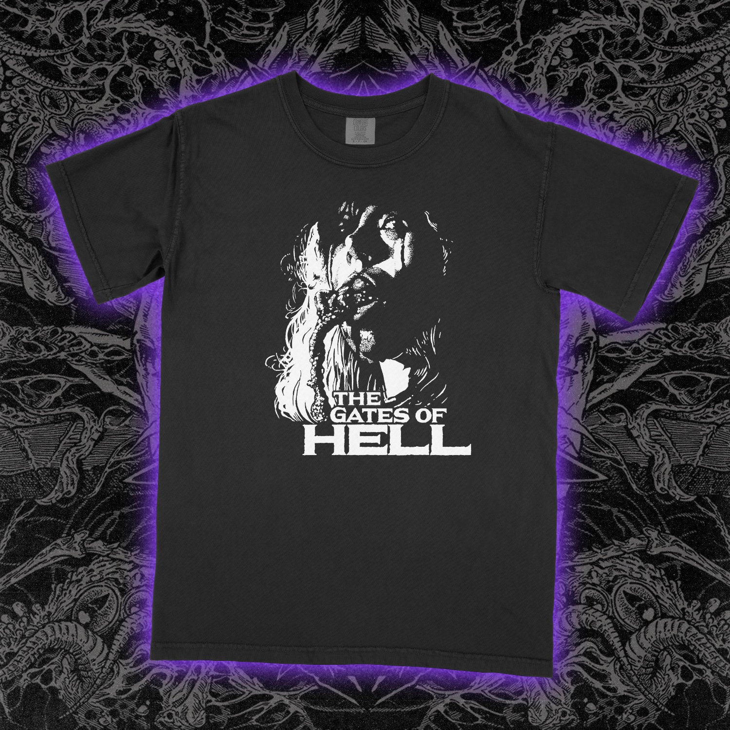 The Gates Of Hell Comfort Colors Black Tee