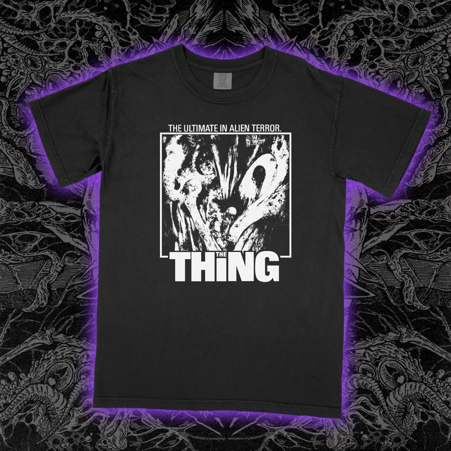 The Thing Film 1982 Comfort Colors Black Tee