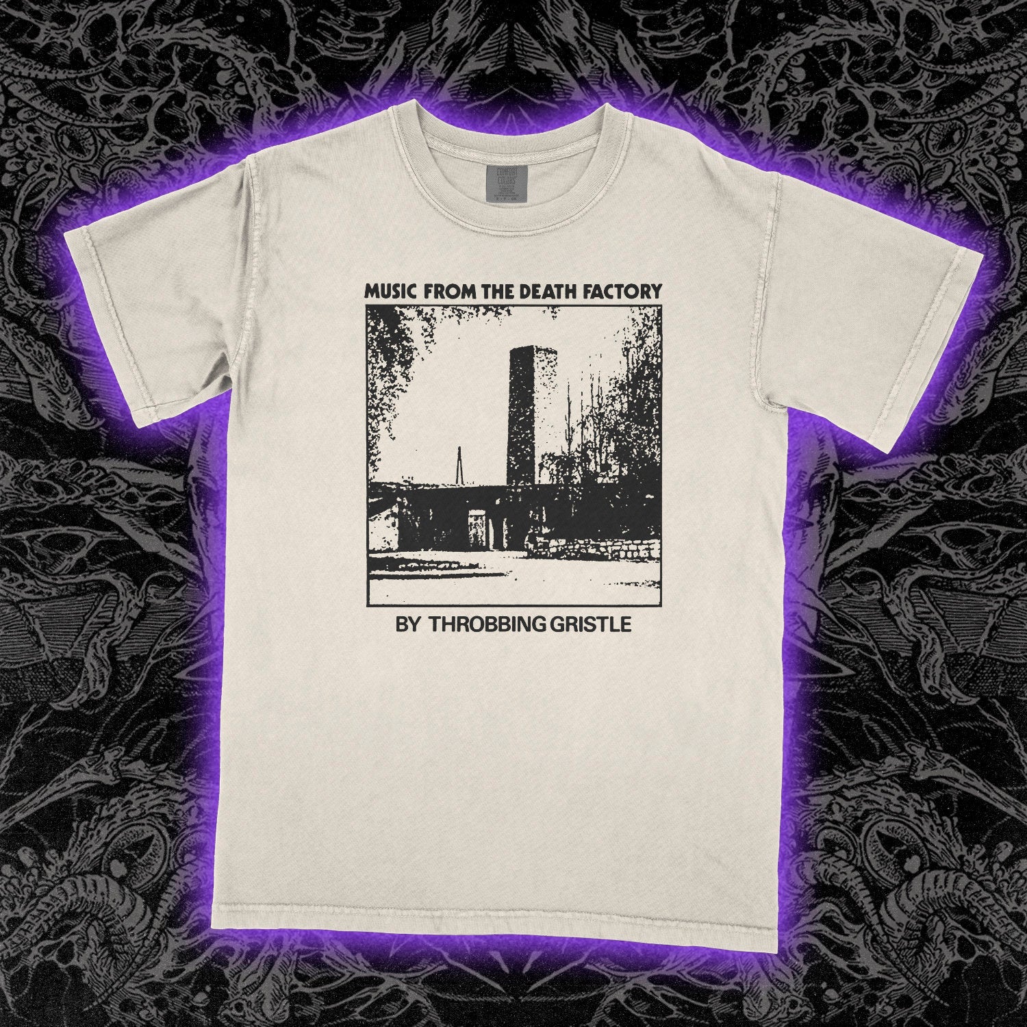 Throbbing Gristle Death Factory Comfort Colors Ivory Tee