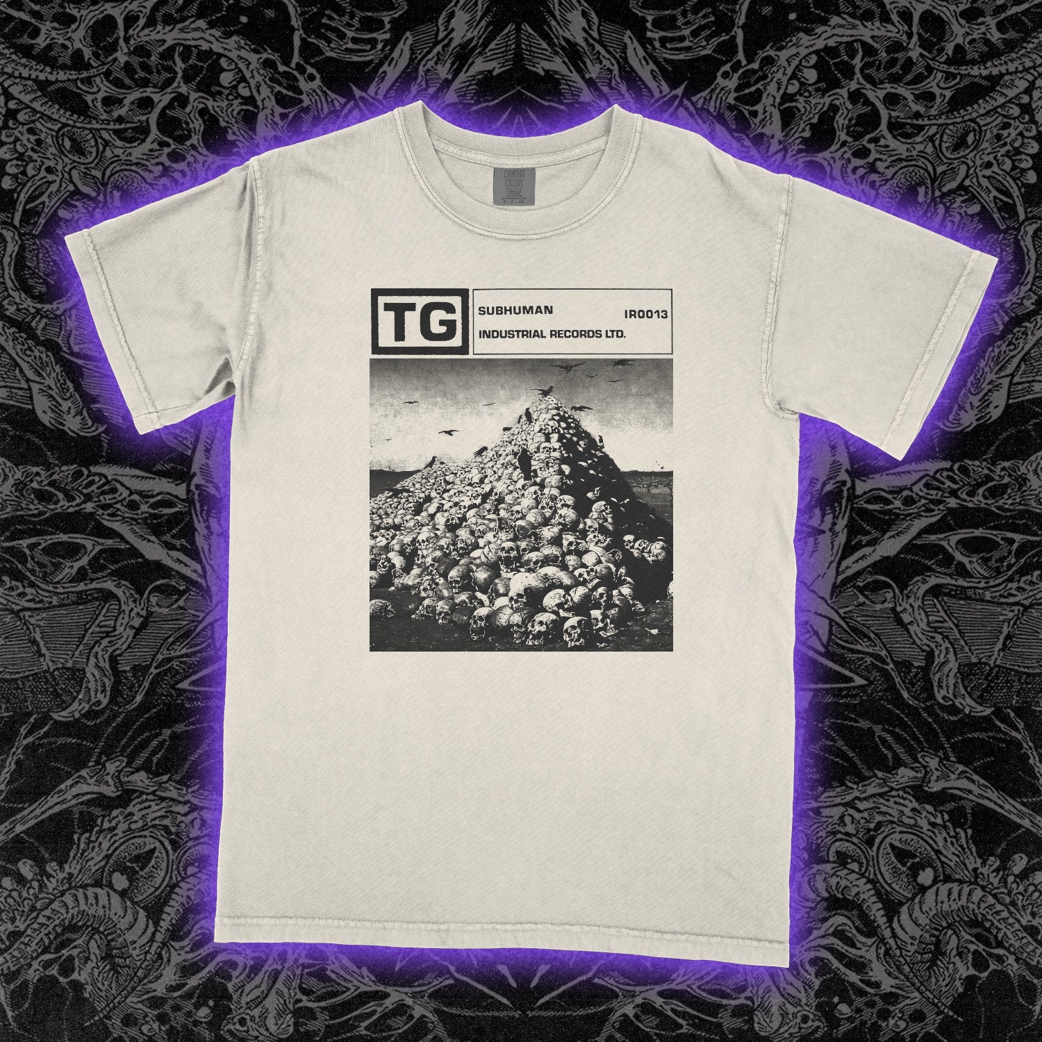 Throbbing Gristle Subhuman Comfort Colors Ivory Tee