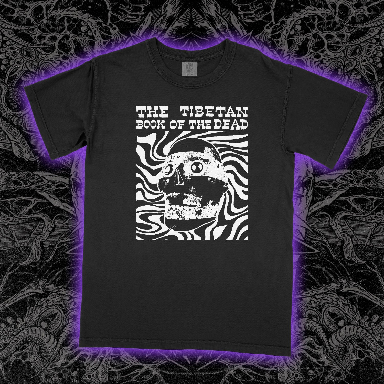 Tibetan Book Of The Dead Comfort Colors Black Tee