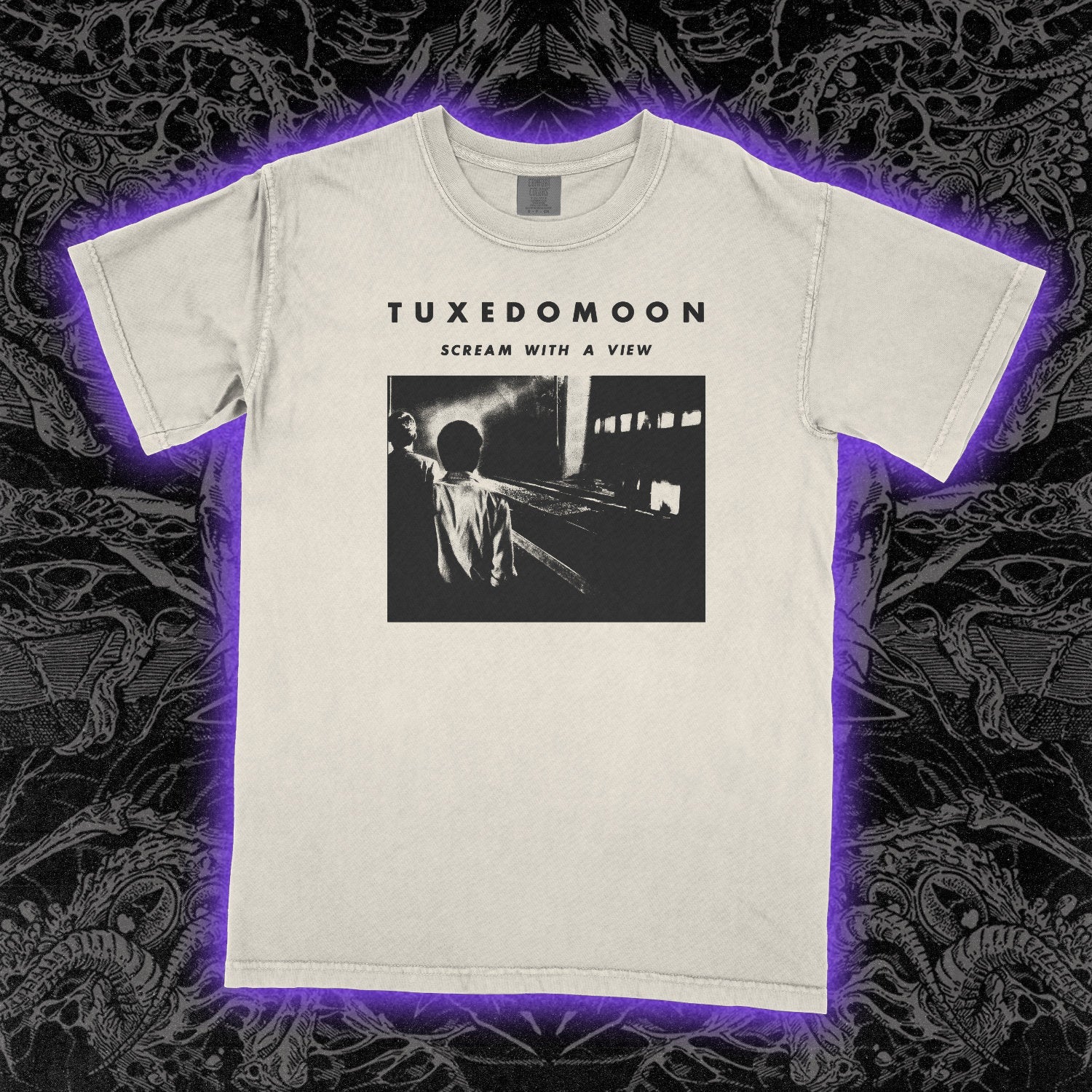 Tuxedomoon Scream Comfort Colors Ivory Tee