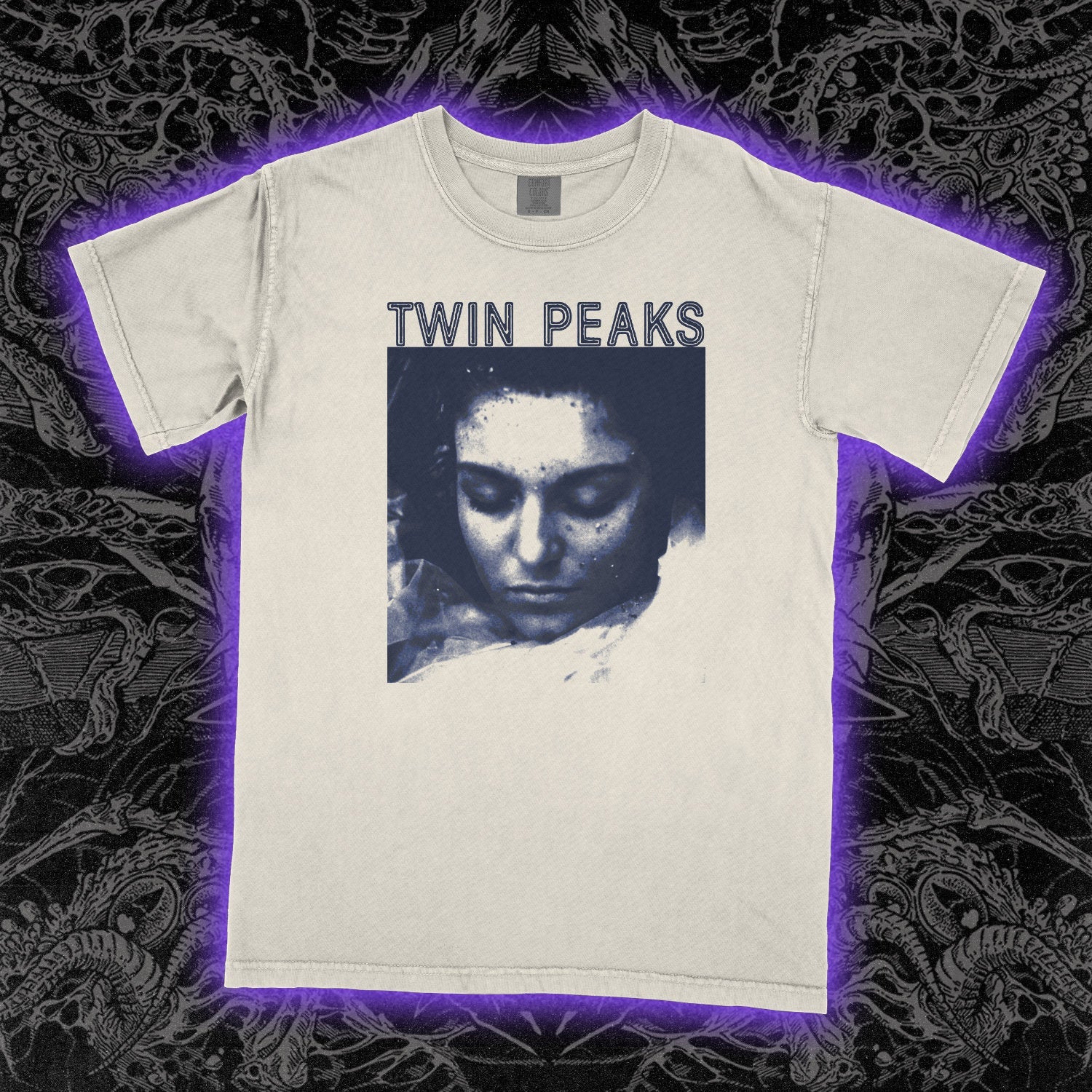 Twin Peaks Wrapped In Plastic Comfort Colors Ivory Tee