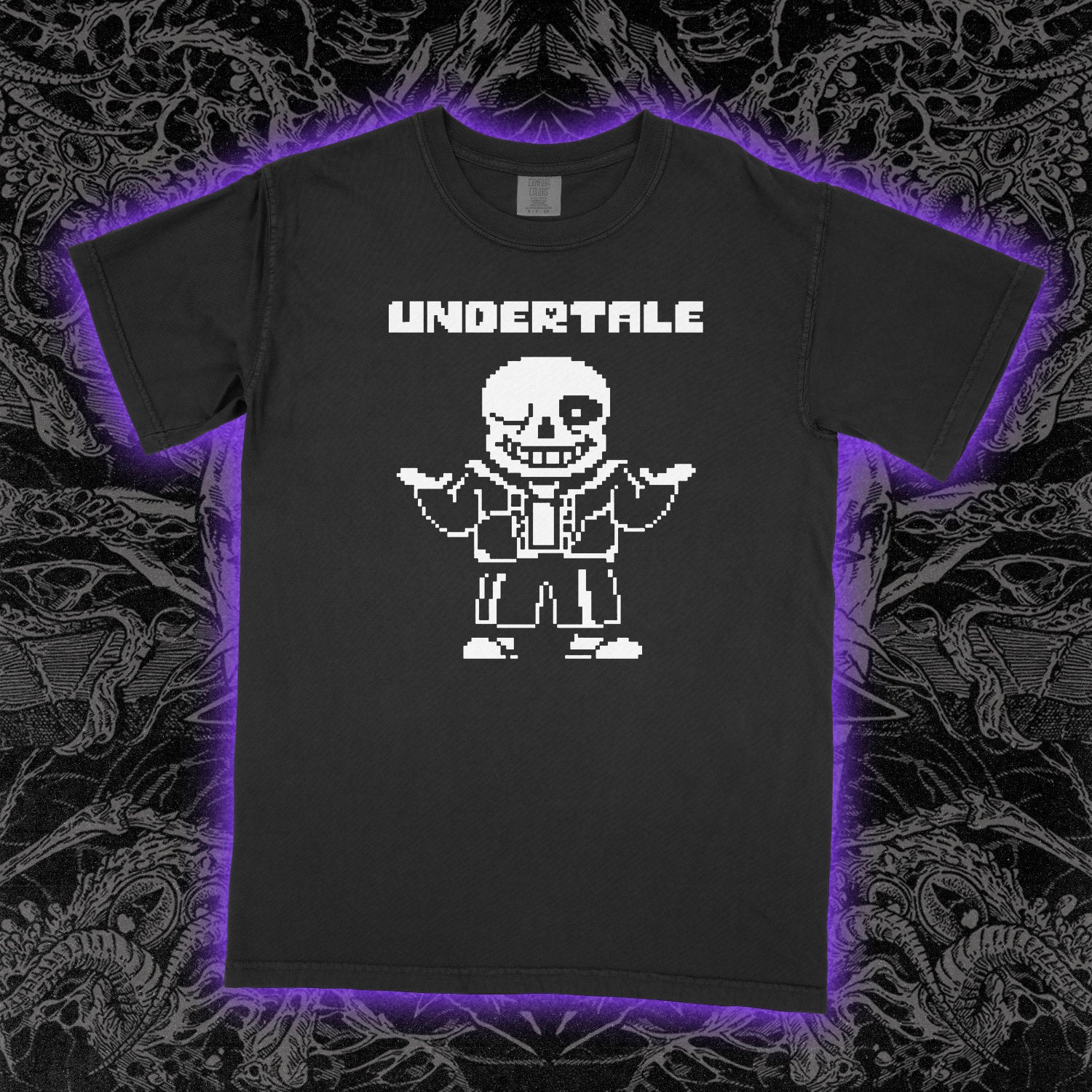 Undertale Sans Comfort Colors Black Tee