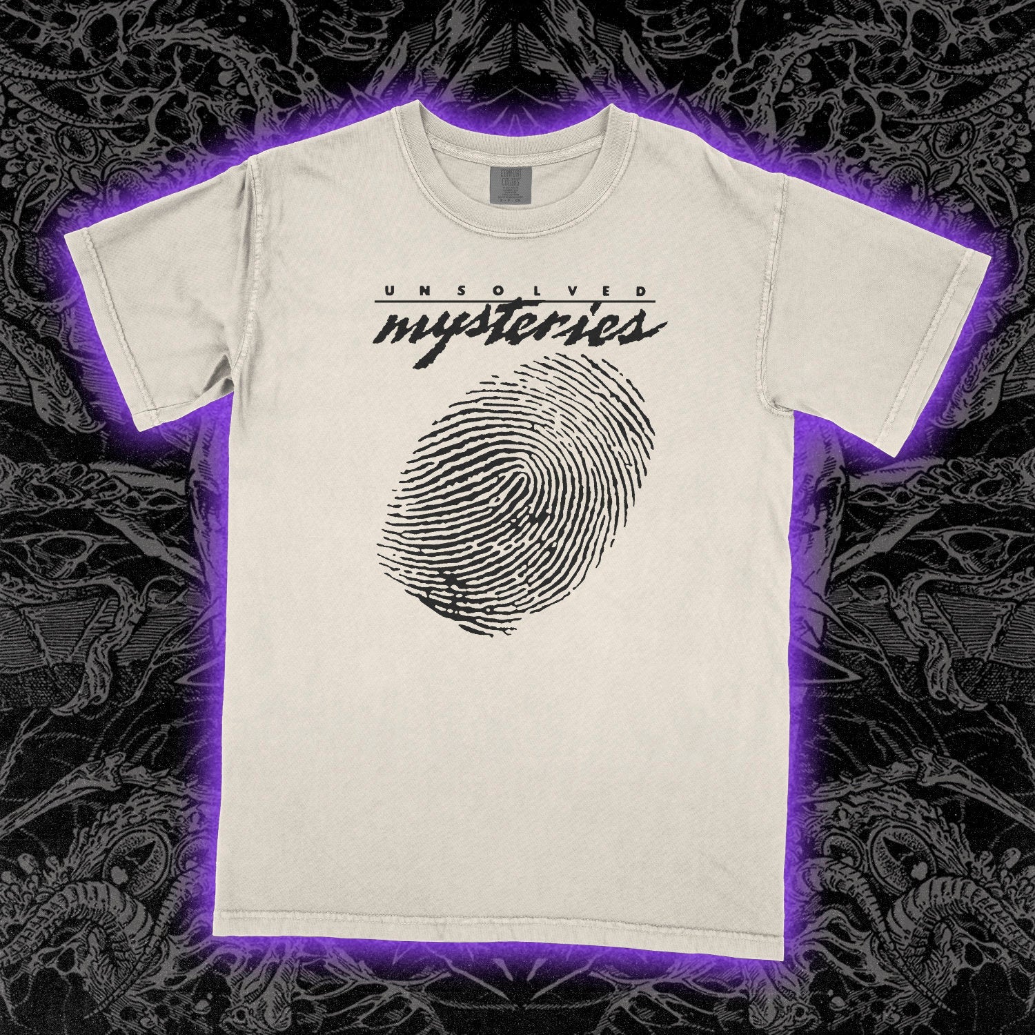 Unsolved Mysteries Comfort Colors Ivory Tee