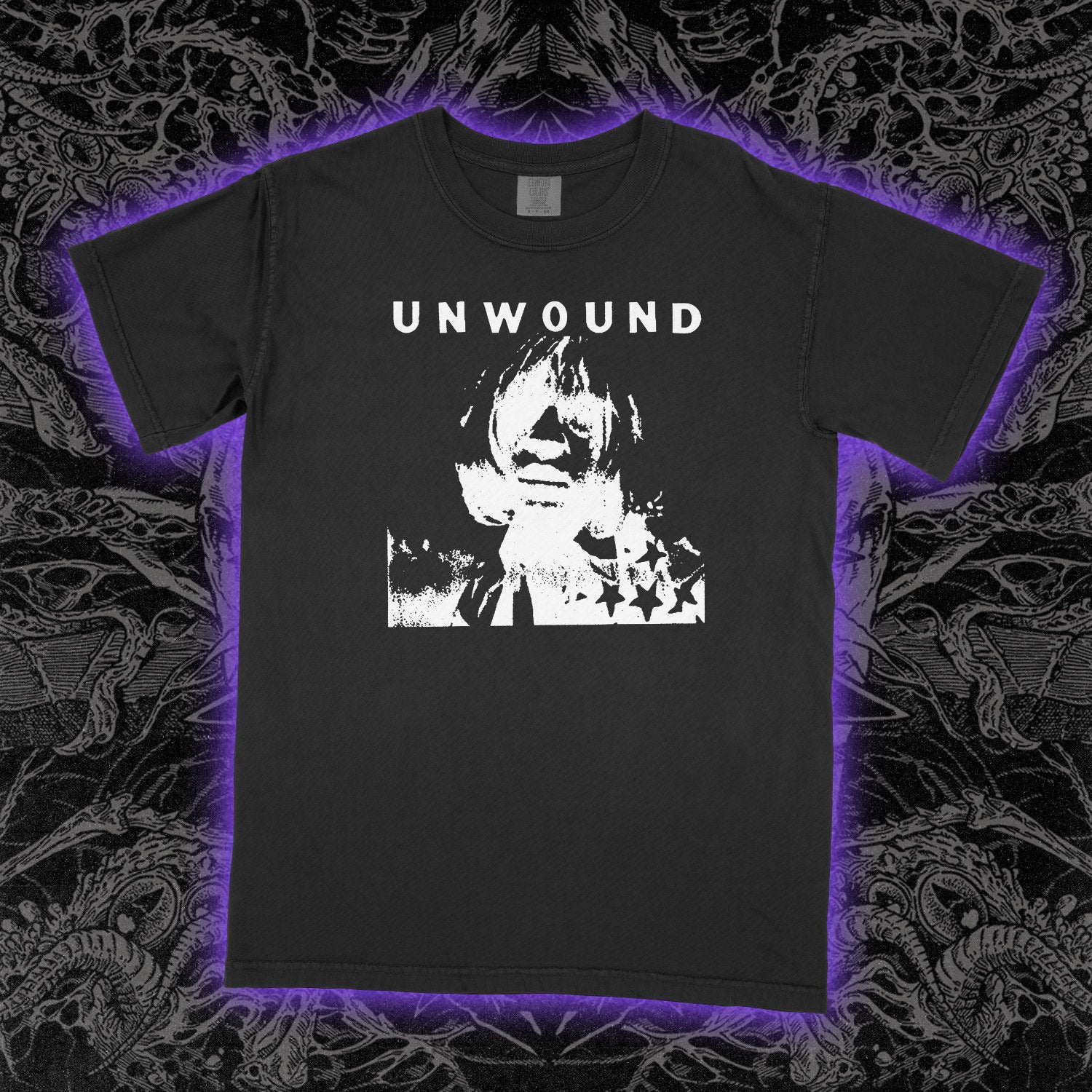 Unwound Bite My Tongue Comfort Colors Black Tee