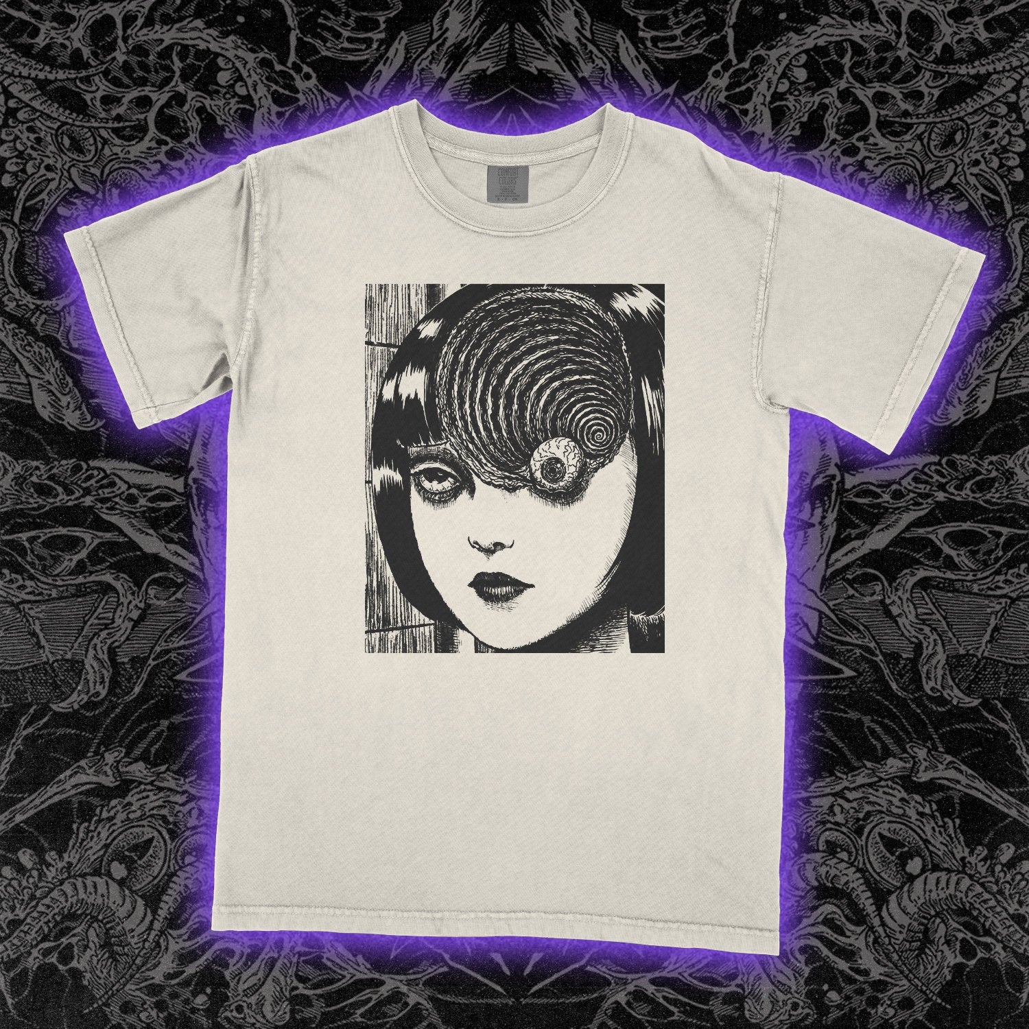 Uzumaki Eyeball Comfort Colors Ivory Tee