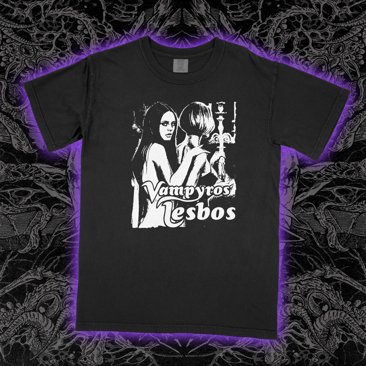 Vampyros Lesbos Comfort Colors Black Tee