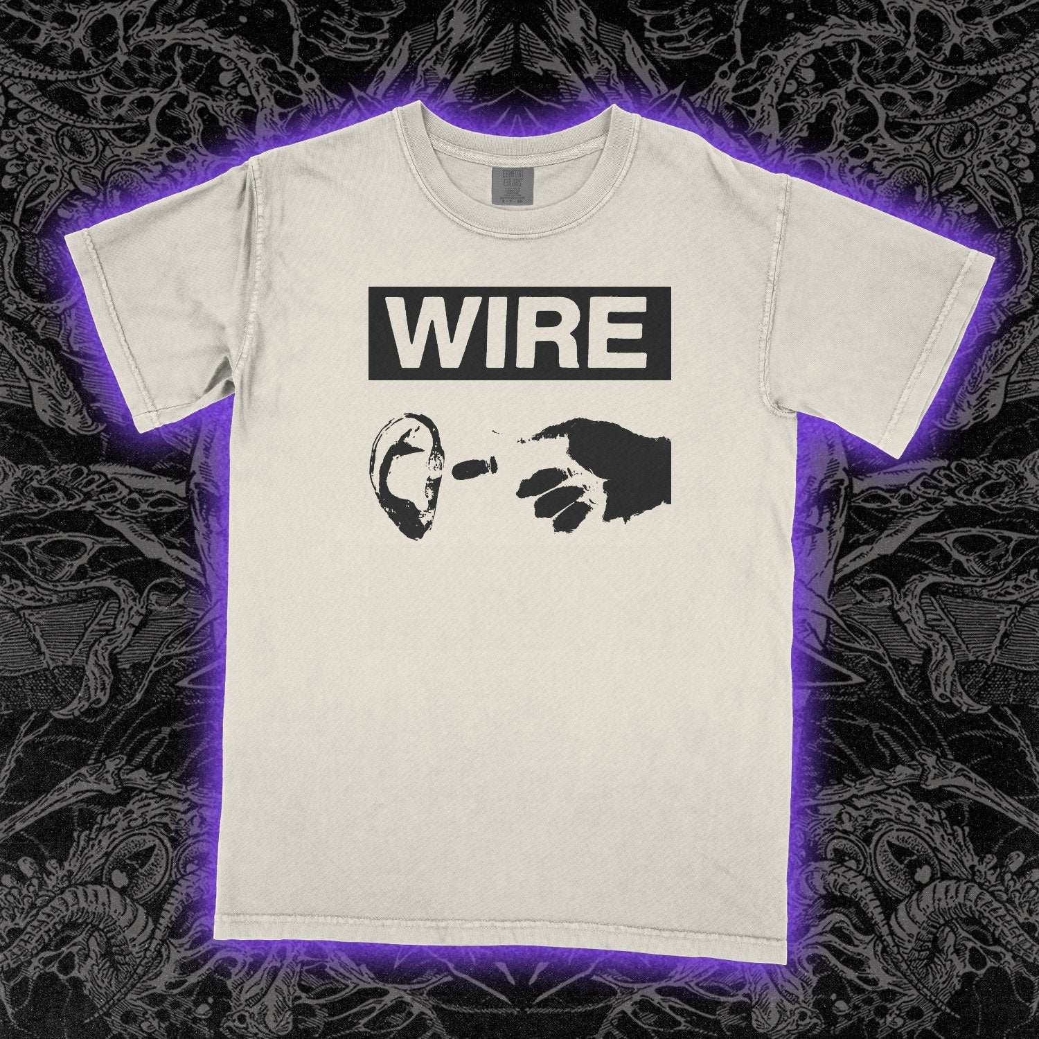 Wire Listen Comfort Colors Ivory Tee