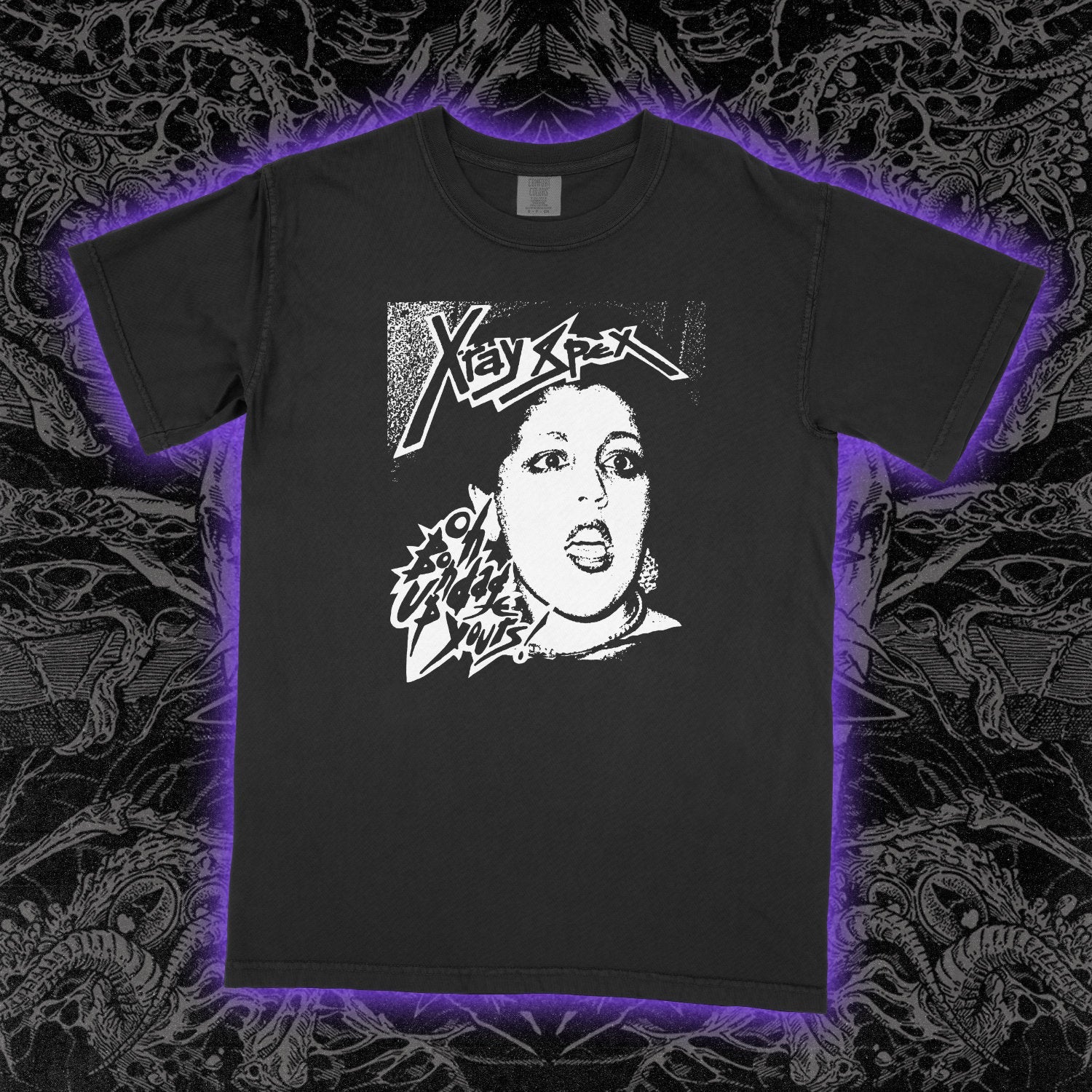 X-Ray Spex Oh Bondage Comfort Colors Black Tee