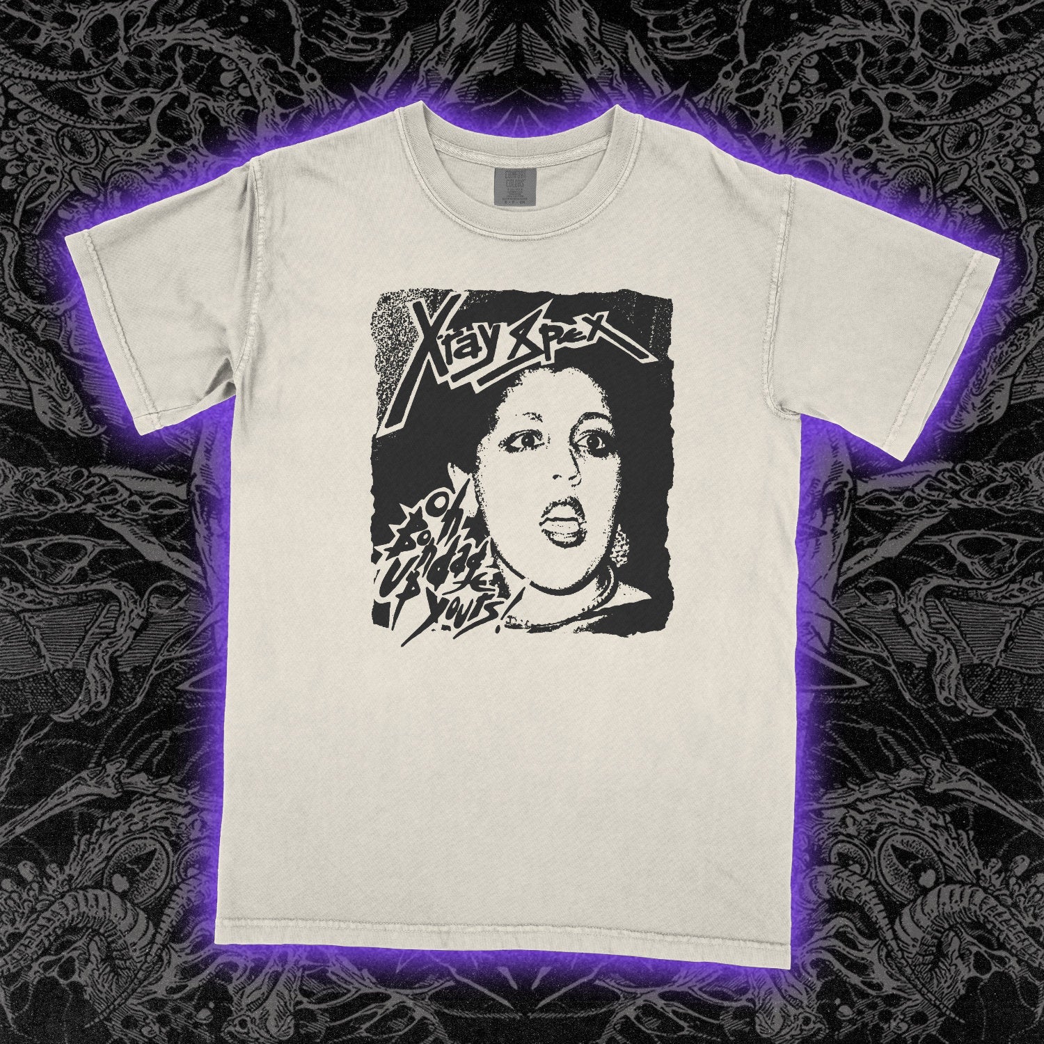 X-Ray Spex Oh Bondage Comfort Colors Ivory Tee