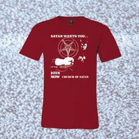 Satan Wants You Church Of Satan Premium Bella Shirt